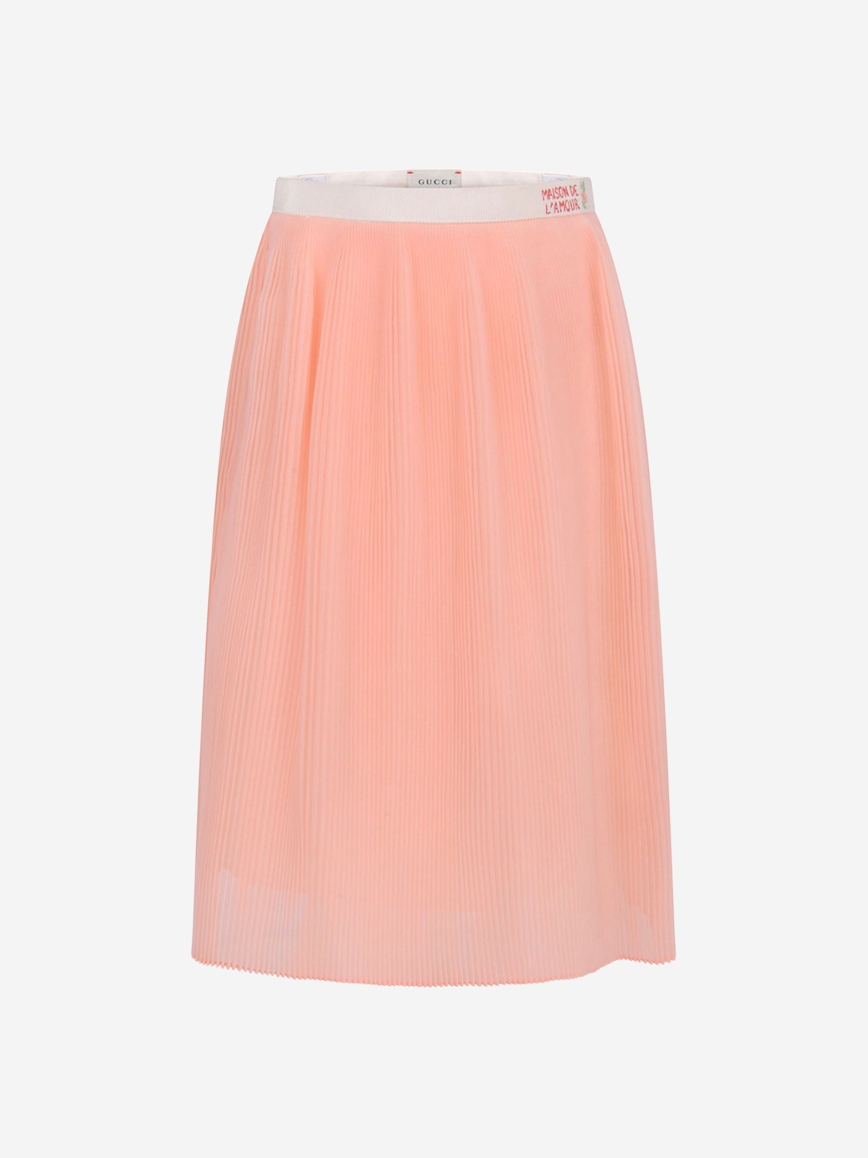 Gucci Kids' Girls Organza Skirt 8 Yrs Pink