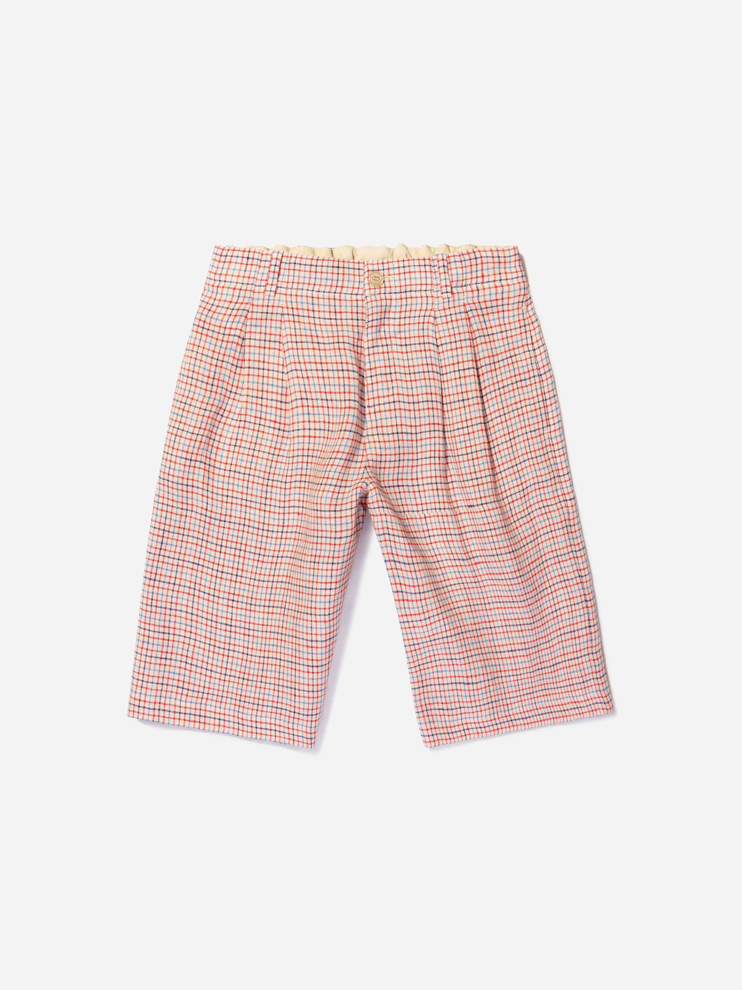 Gucci Kids' Girls Linen Bermuda Shorts 10 Yrs Ivory In Pink