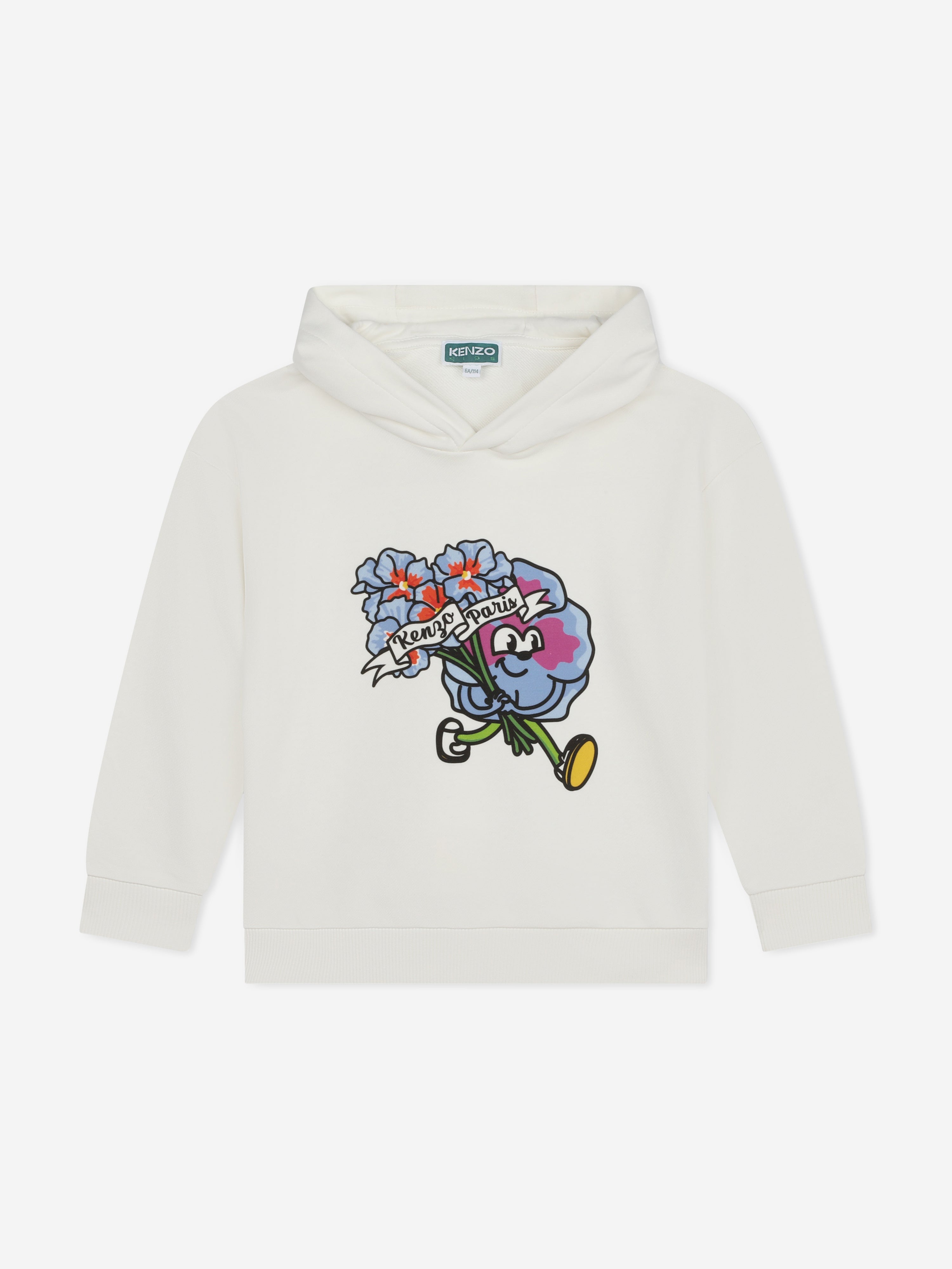 Kenzo Babies' Boys Boke Flower Hoodie In Ivory