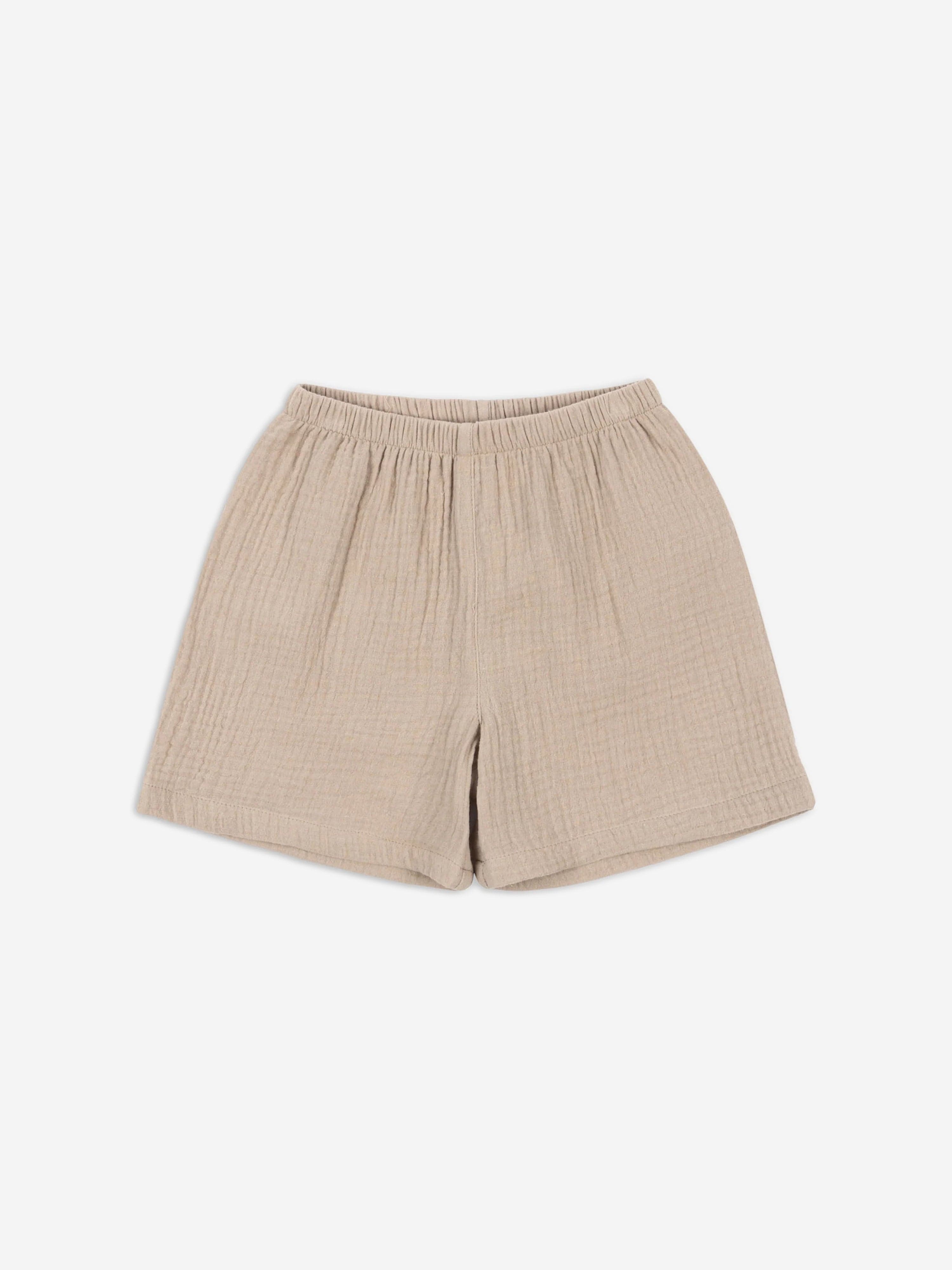 Konges Slojd Babies' Kids Organic Cotton Shorts In Brown