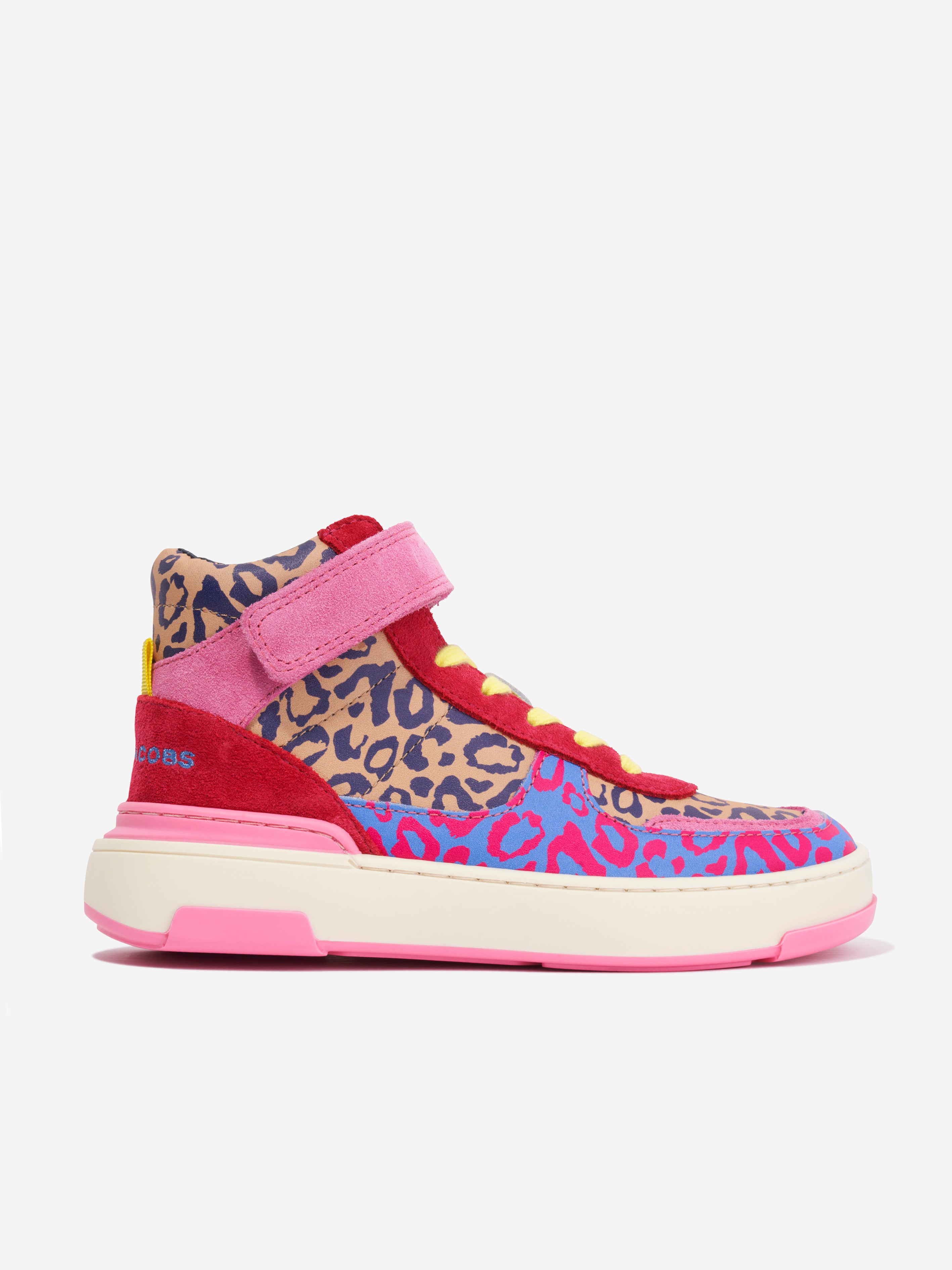 Marc Jacobs Kids' Girls Leather Cheetah Trainers In Multi