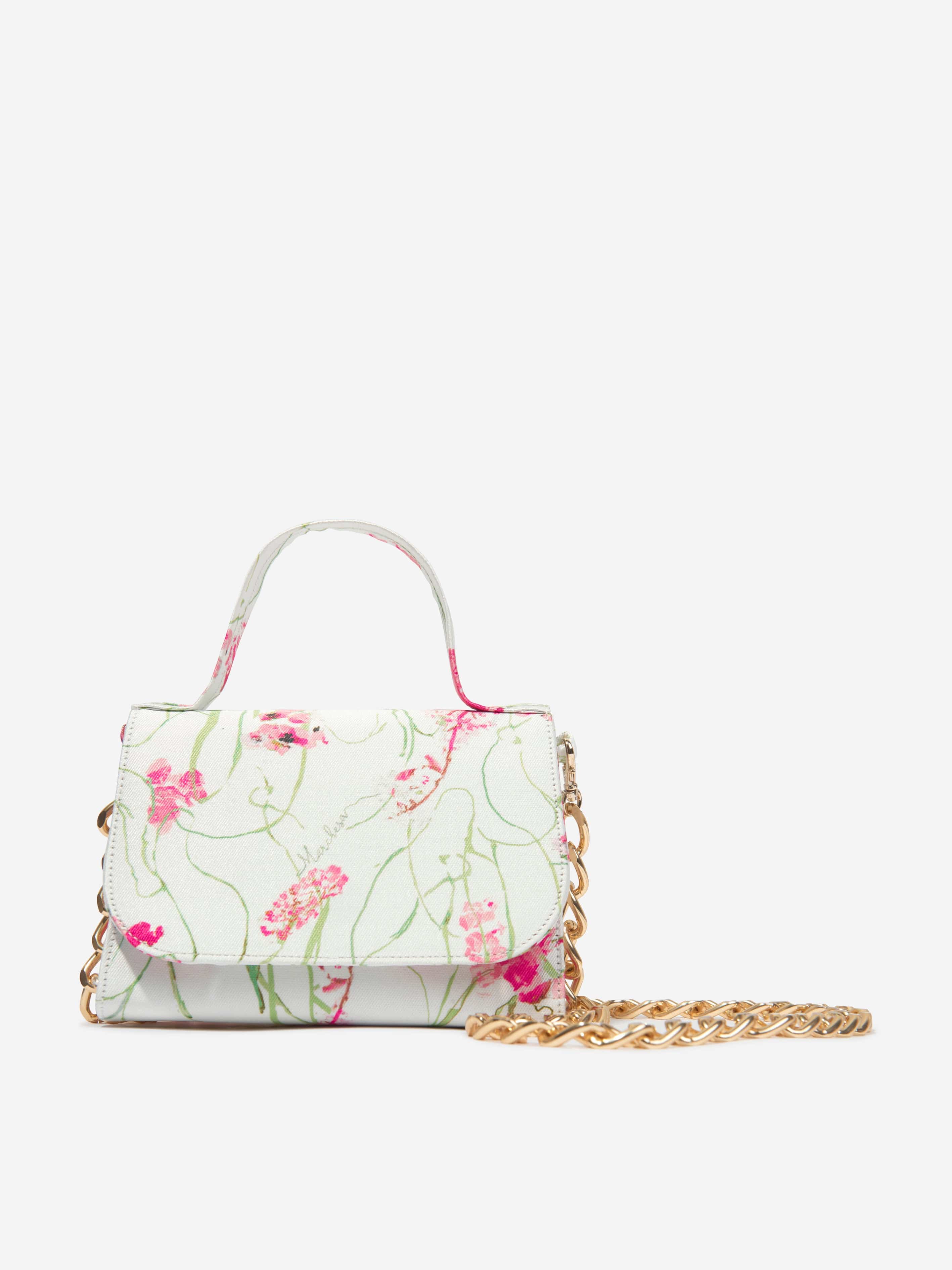 Marchesa Babies' Girls Chain Embellished Mini Bag In White