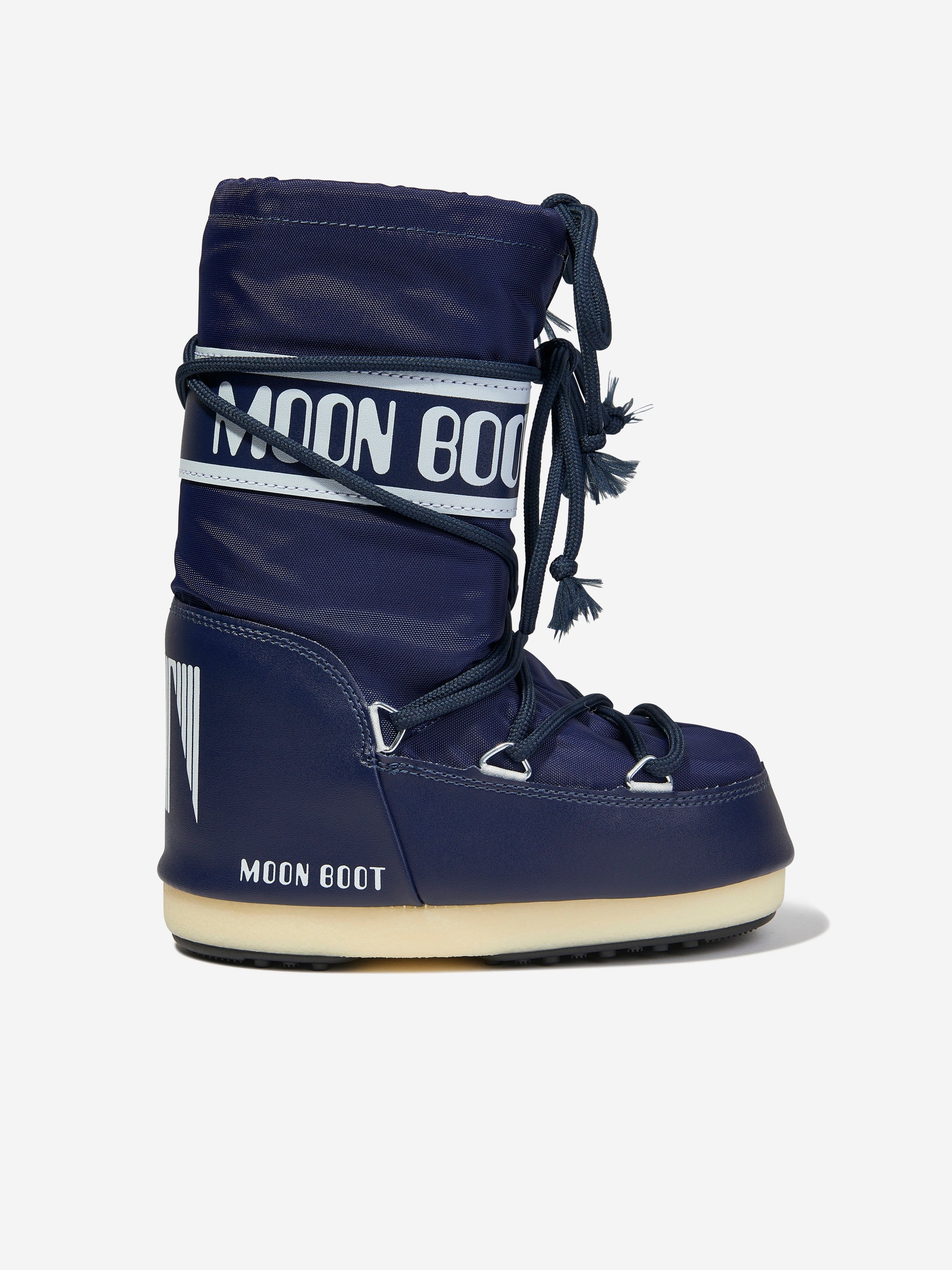 Moon Boot Kids Icon Boots Eu 35 - 38 Blue In White