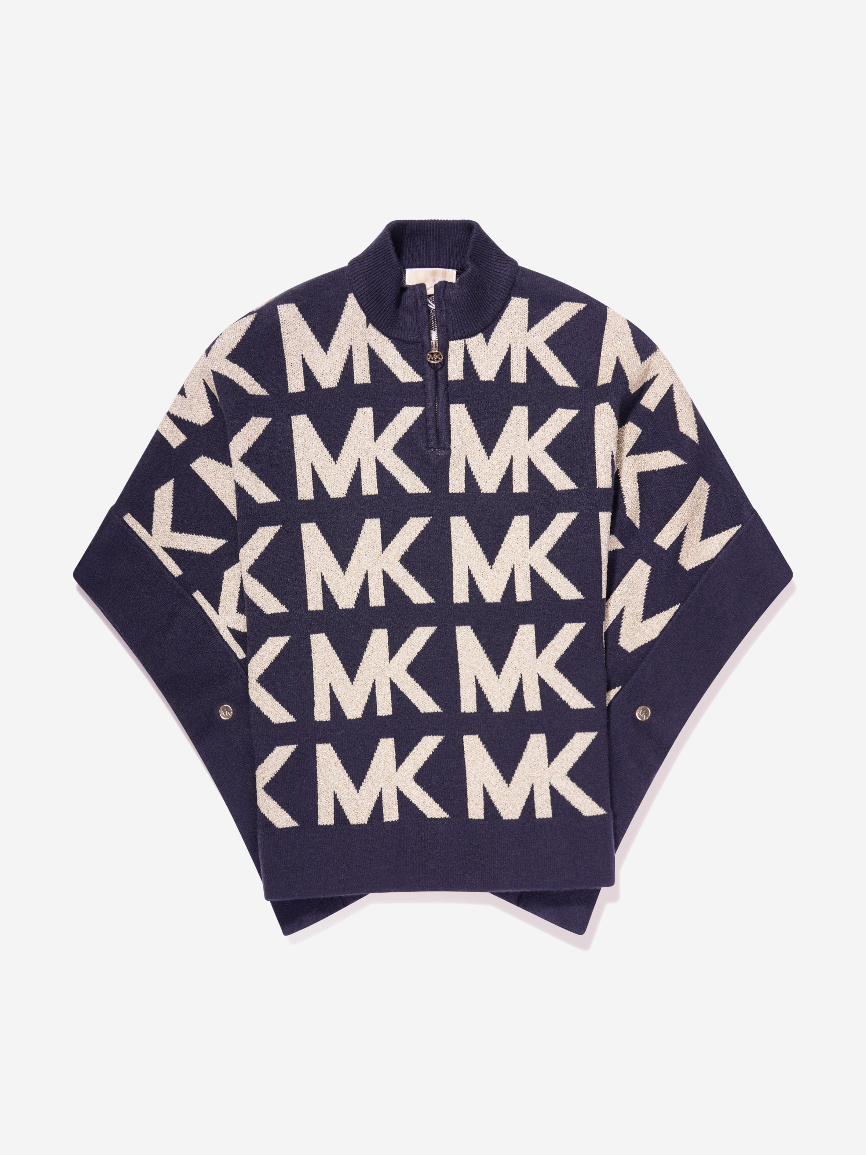 Michael Kors Kids' Girls Knitted Cape In Pink
