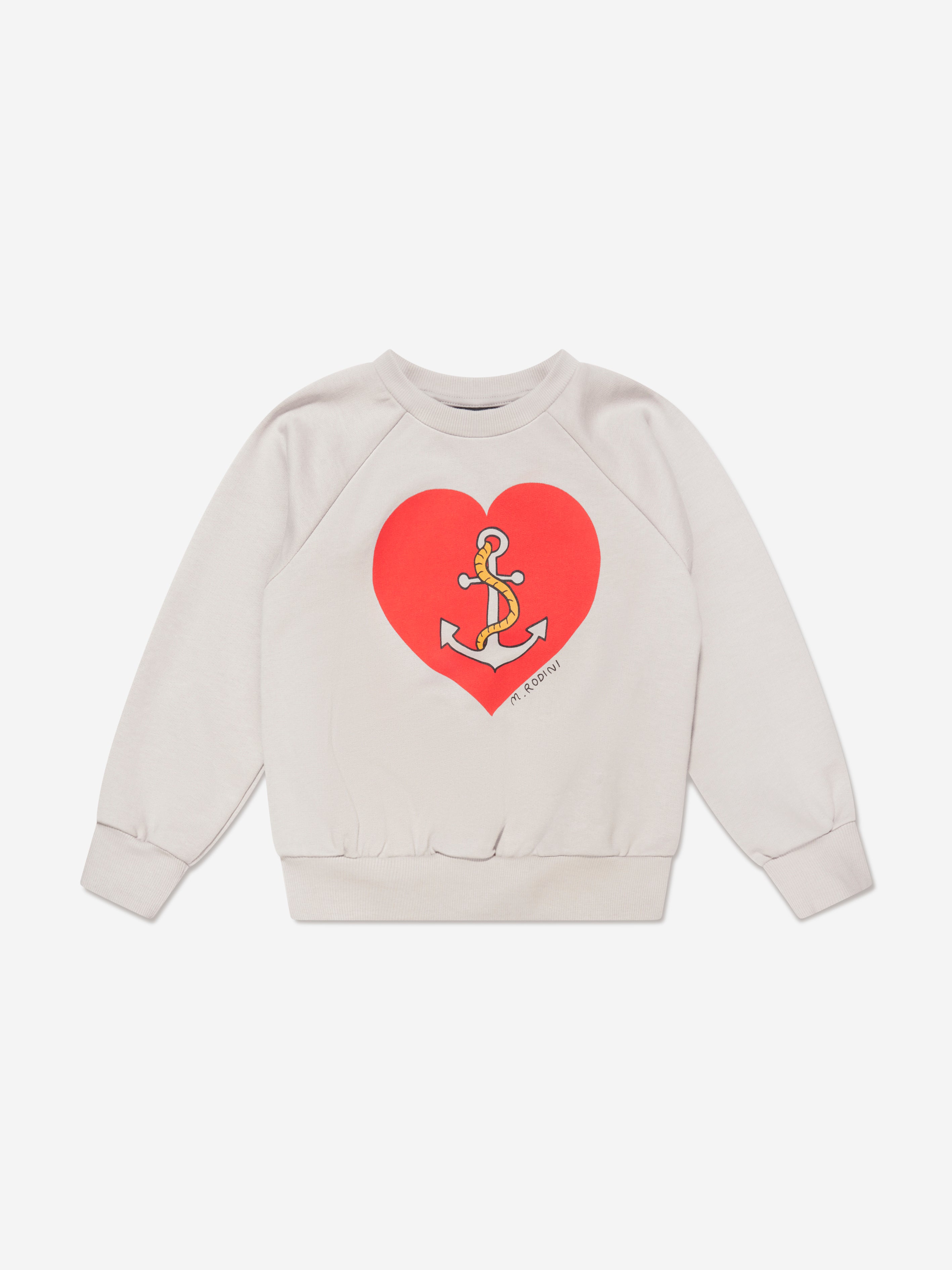 Mini Rodini Kids Sailors Heart Sweatshirt In White