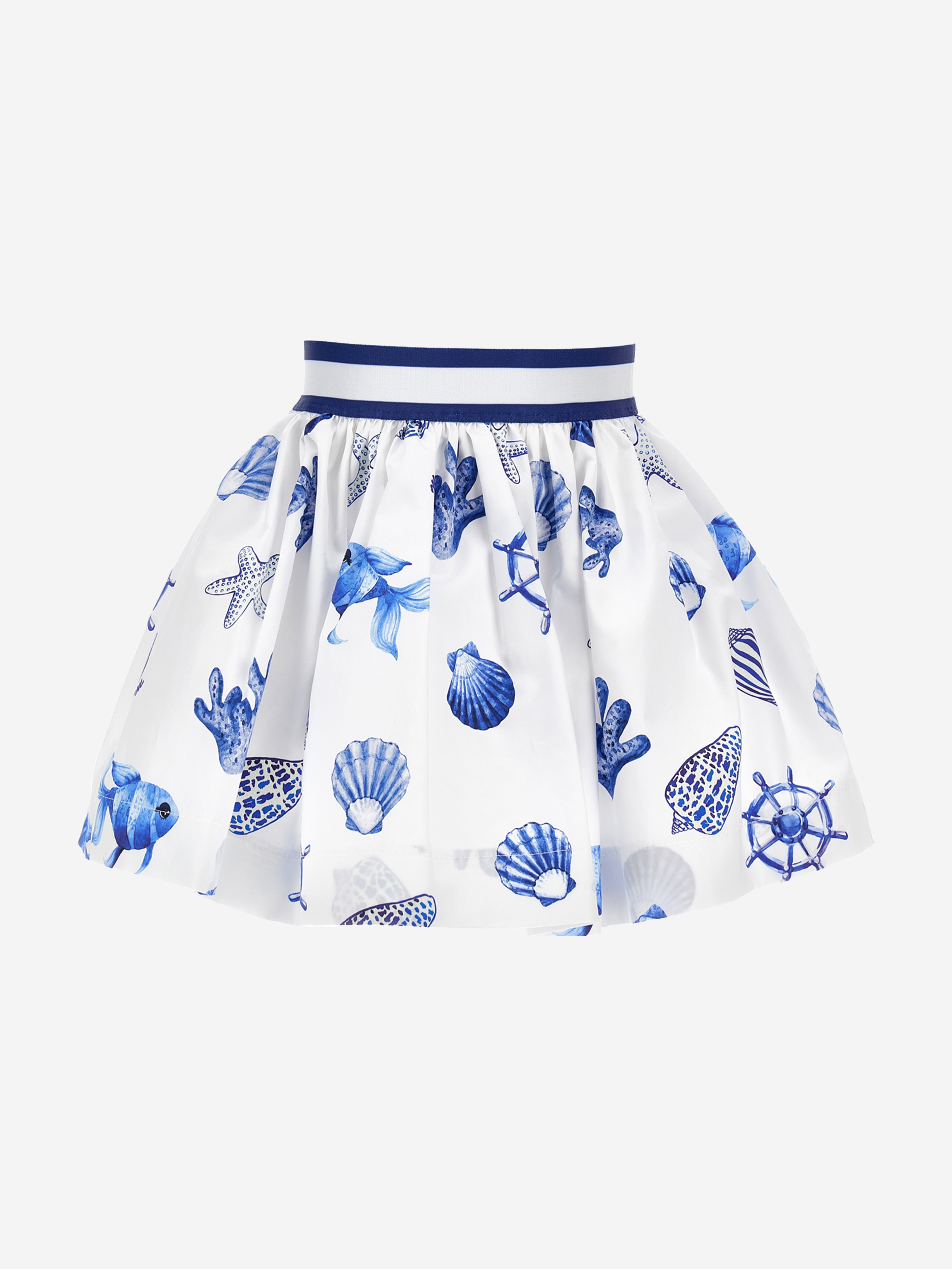 Monnalisa Babies' Girls Maritime Skirt In White