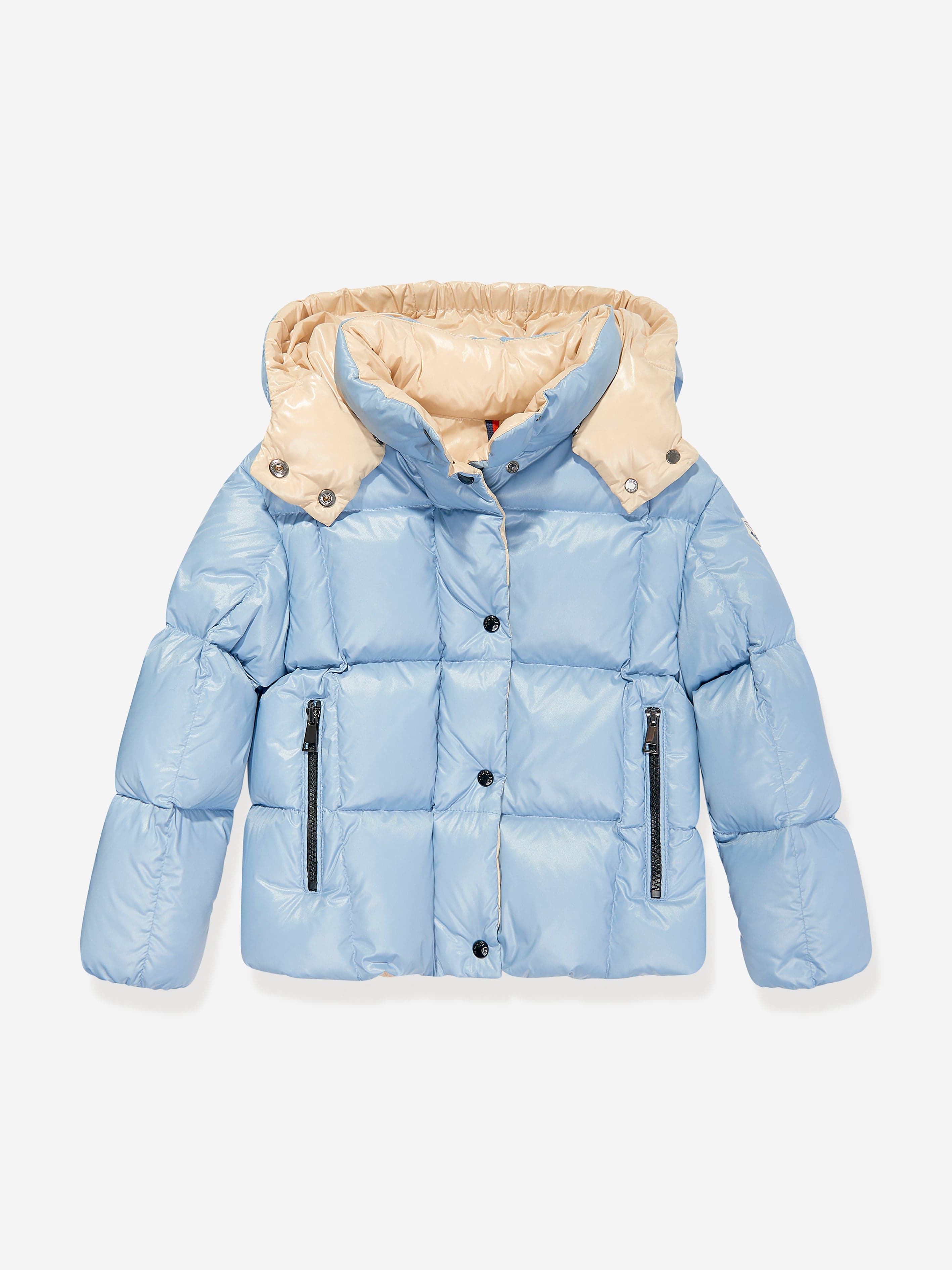 Moncler Enfant Girls Down Padded Parana Jacket in Blue - Childsplay Clothing product image