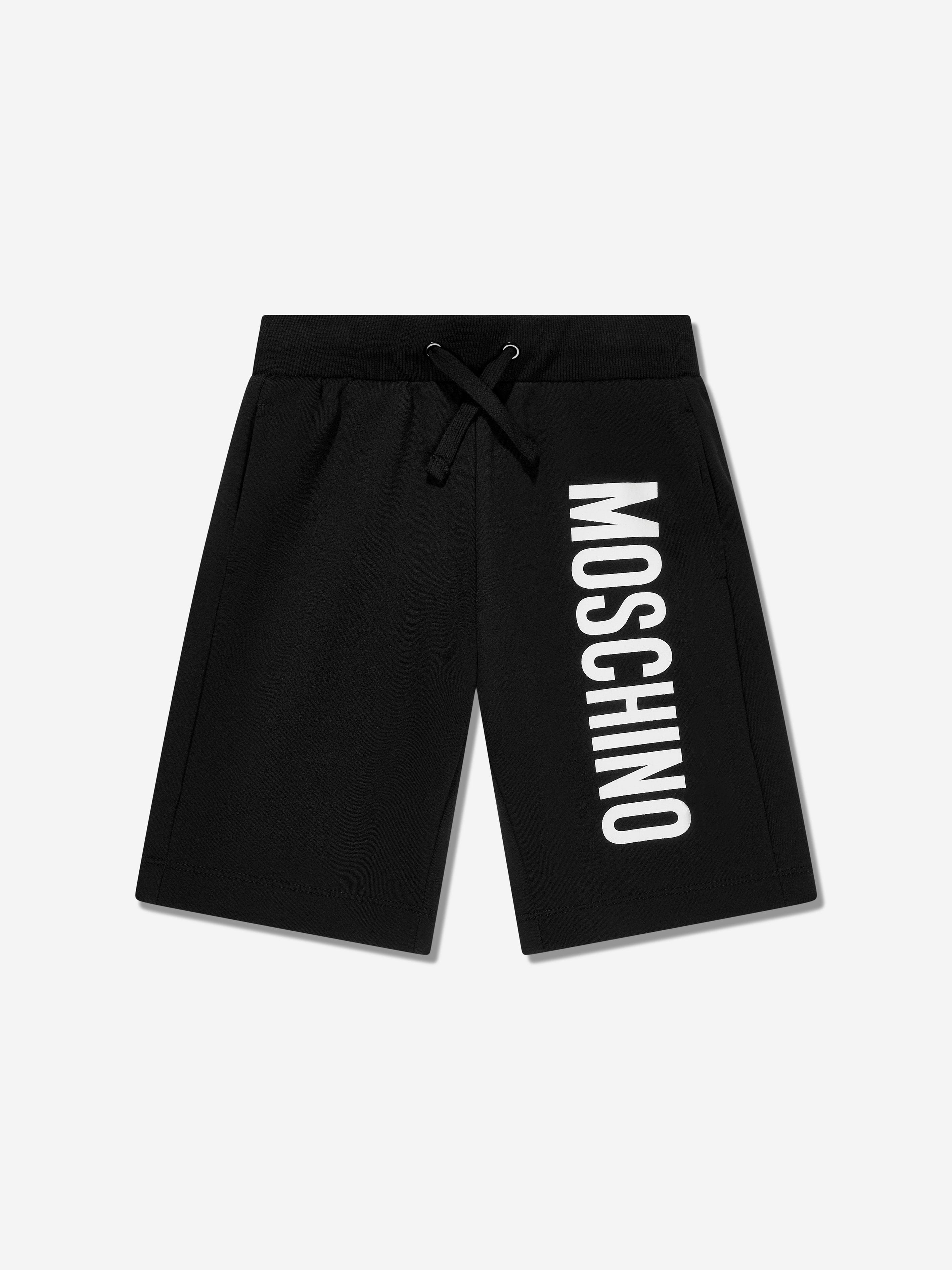 Moschino Kids' Boys Logo Shorts In Black