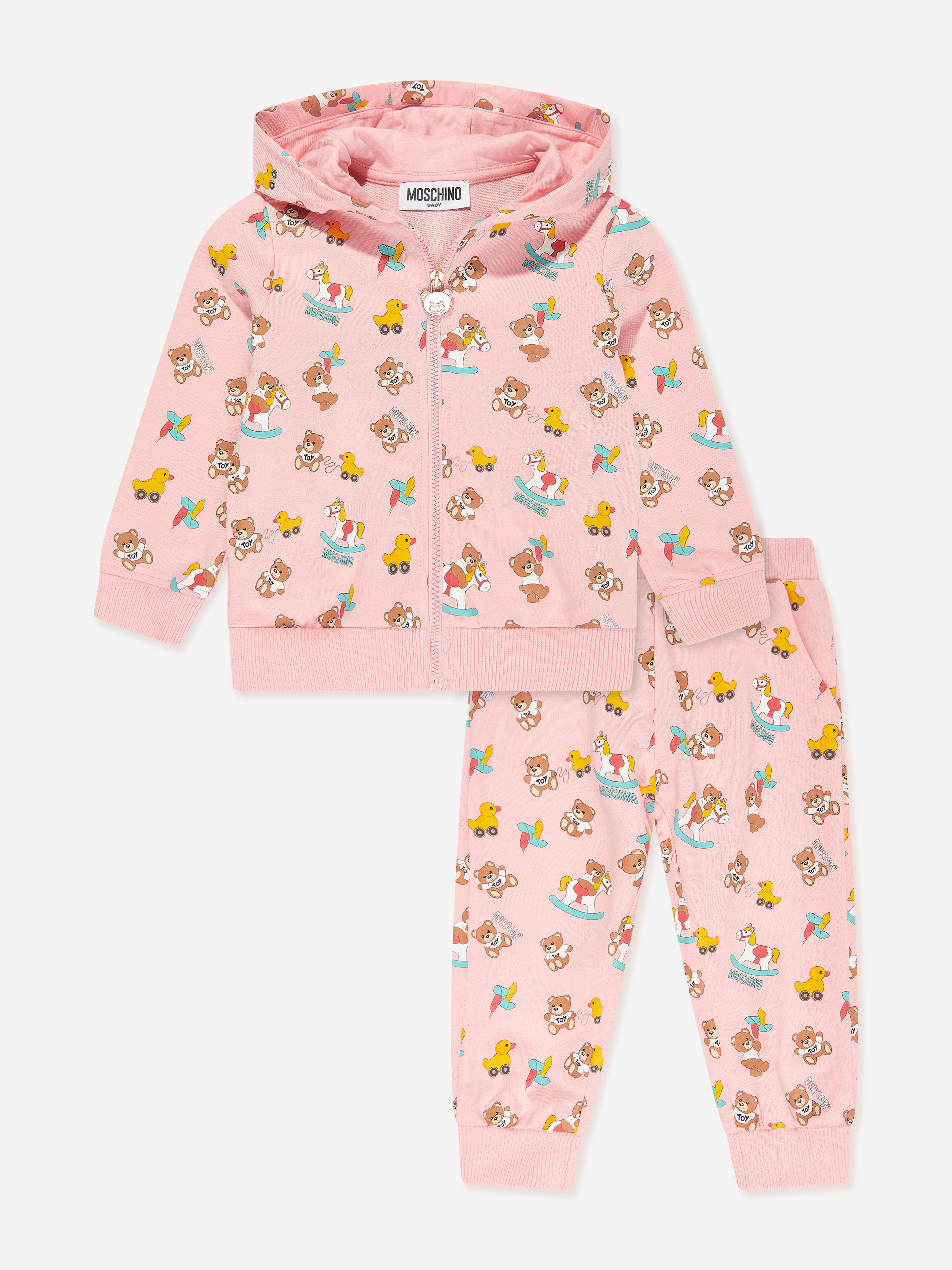 Moschino Baby Girls Teddy Bear Tracksuit In Gold