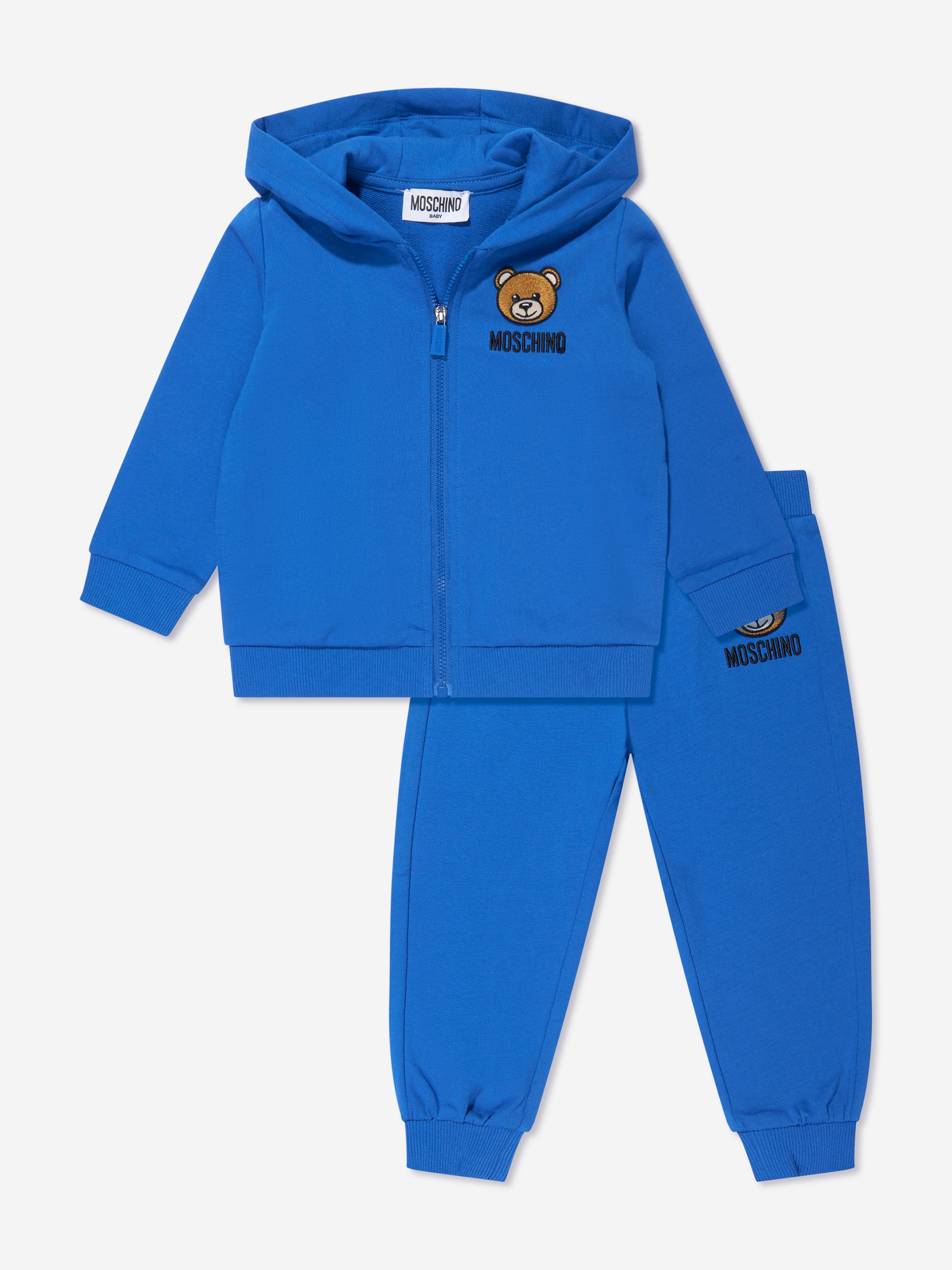 Moschino Baby Teddy Bear Tracksuit In Blue