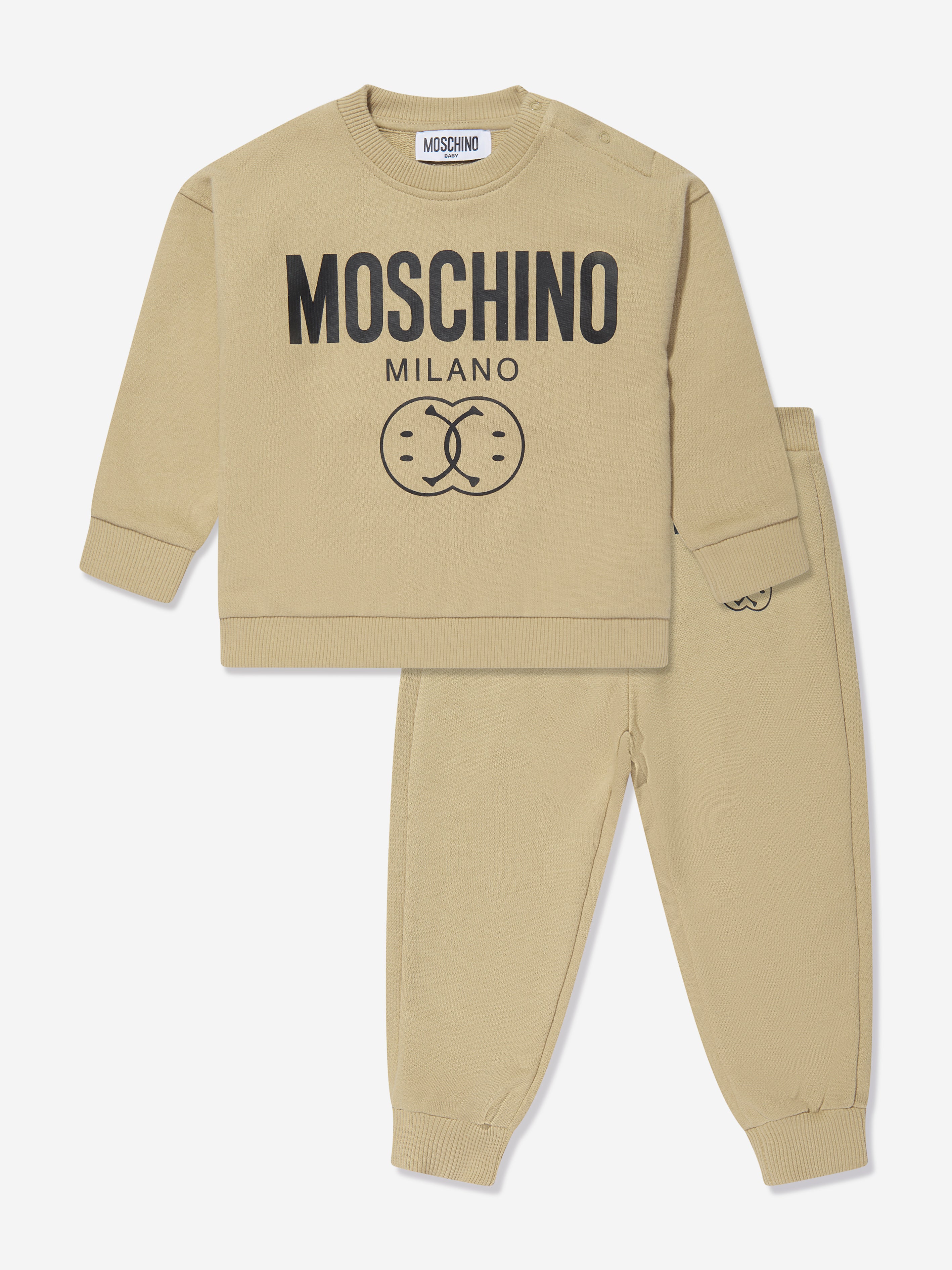 Moschino Baby Boys Milano Logo Tracksuit In Green