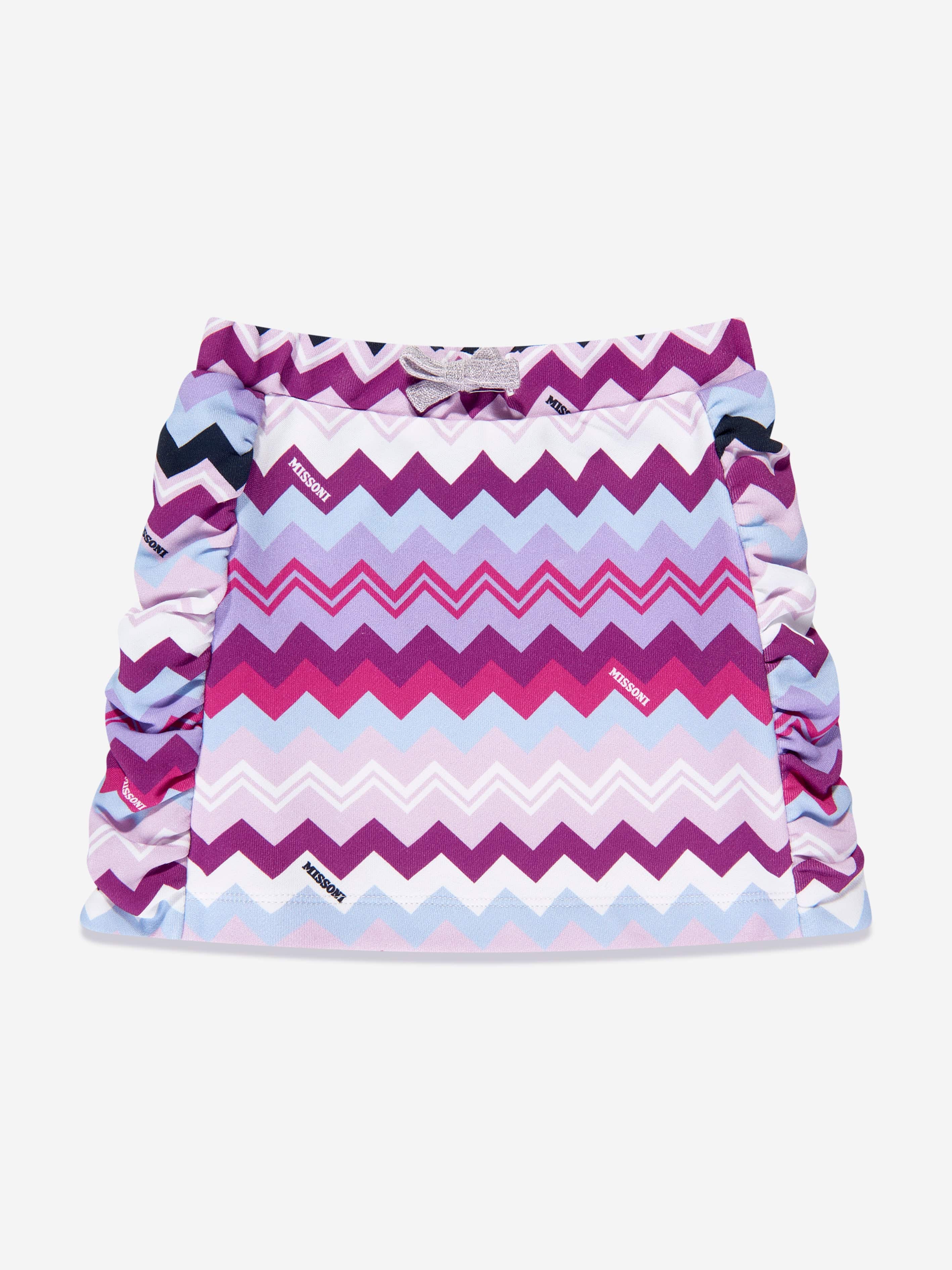 Missoni Kids' Girls Zigzag Skirt In Purple