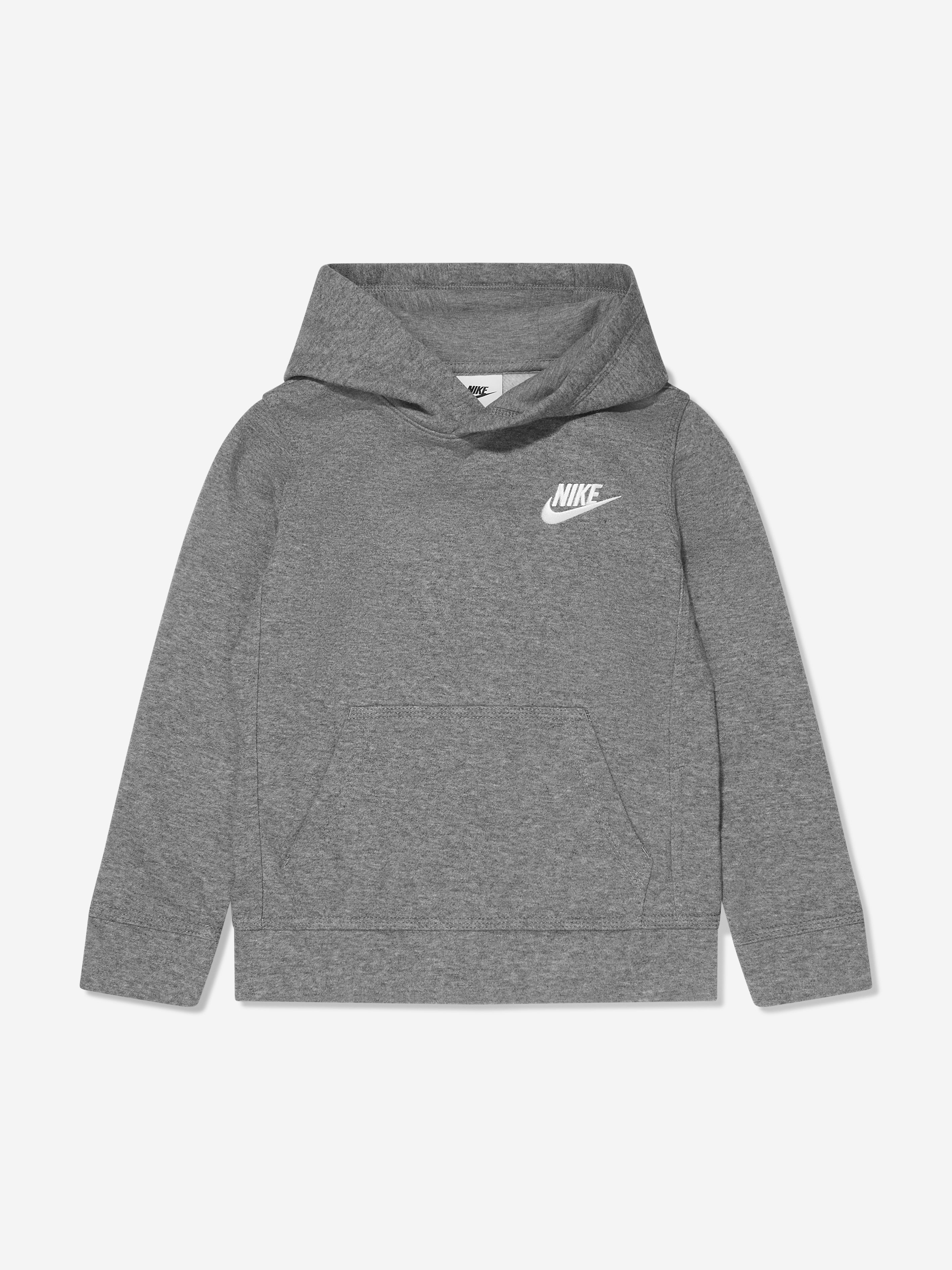 Nike Babies' Boys Club Fleece Po Hoodie In Gray