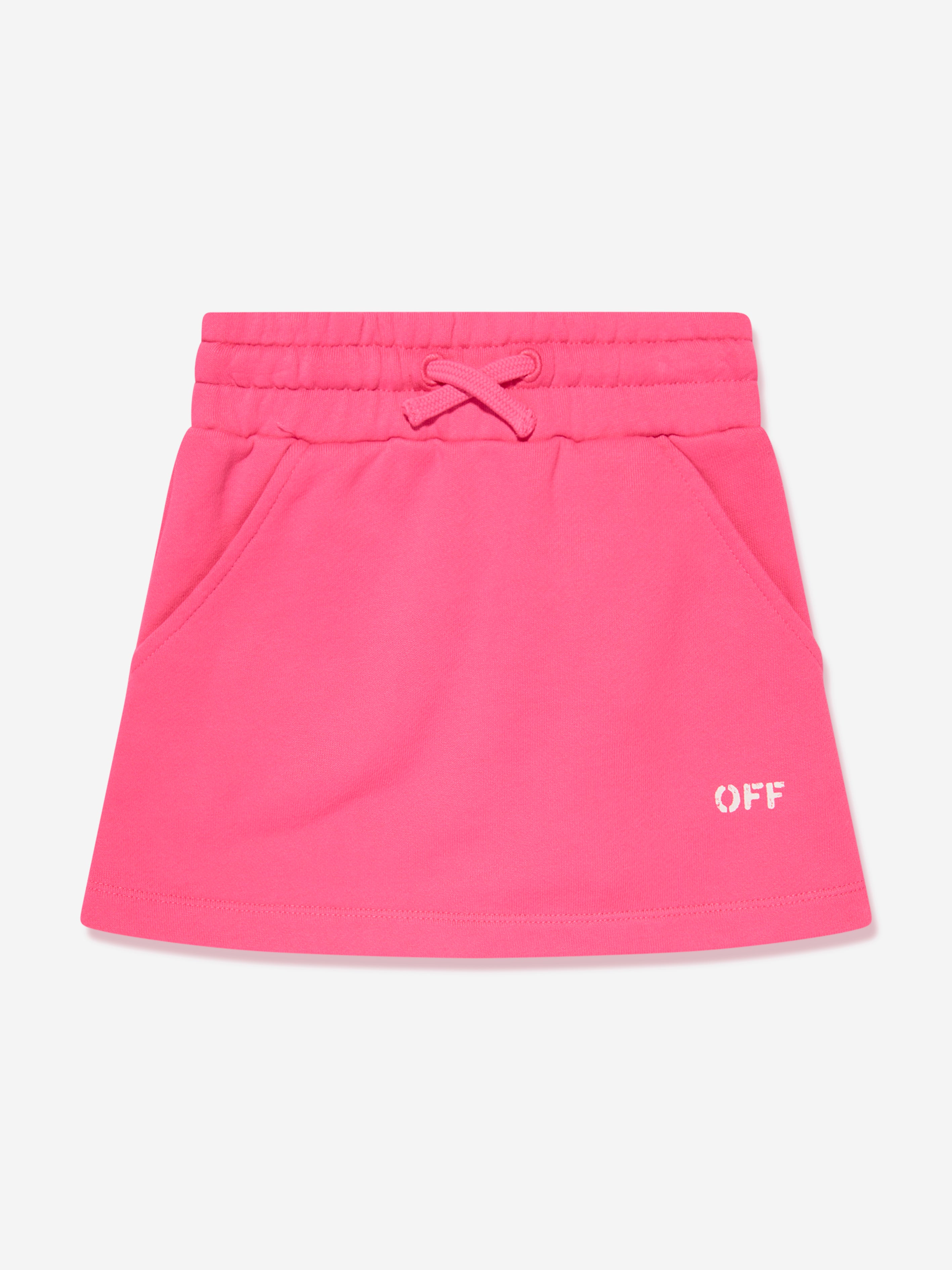 Off-white Babies' Girls Off Stamp Sweat Skirt In Pink