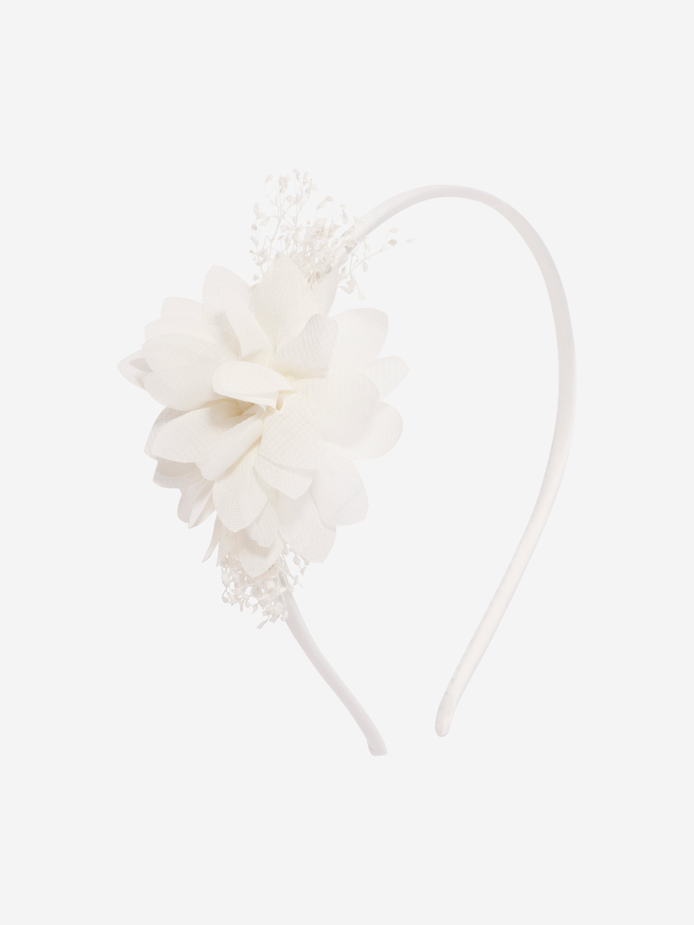 Shop Patachou Girls Floral Headband In White