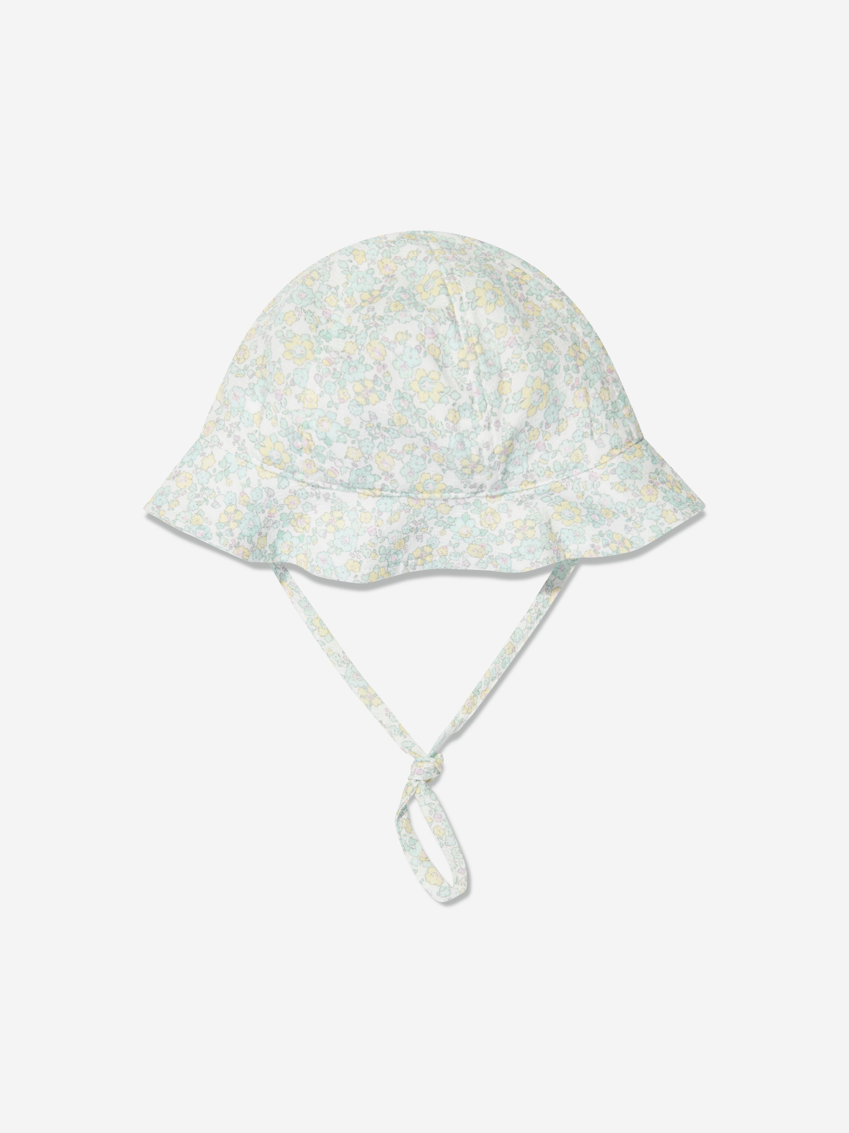 Paz Rodriguez Baby Girls Floral Hat In Gray