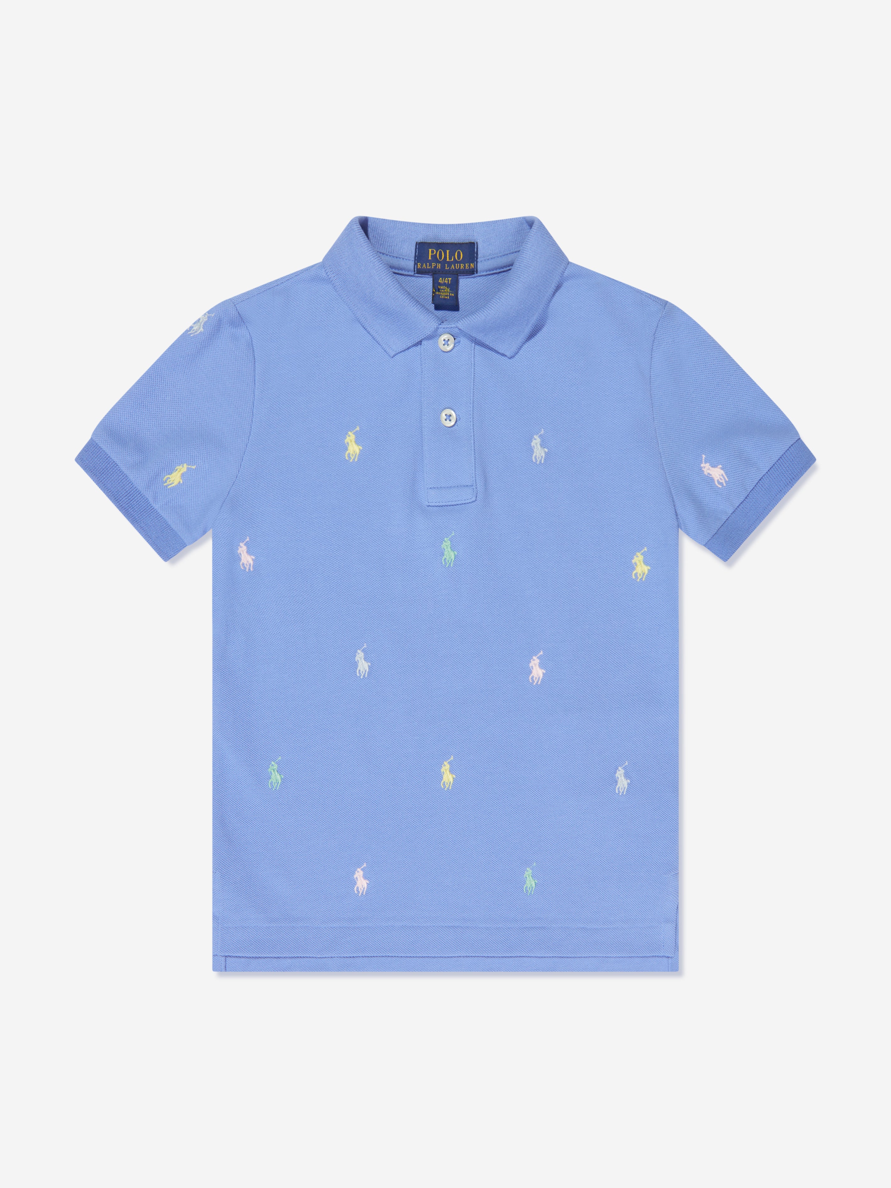 Ralph Lauren Kids' Boys Logo Polo Shirt In Blue