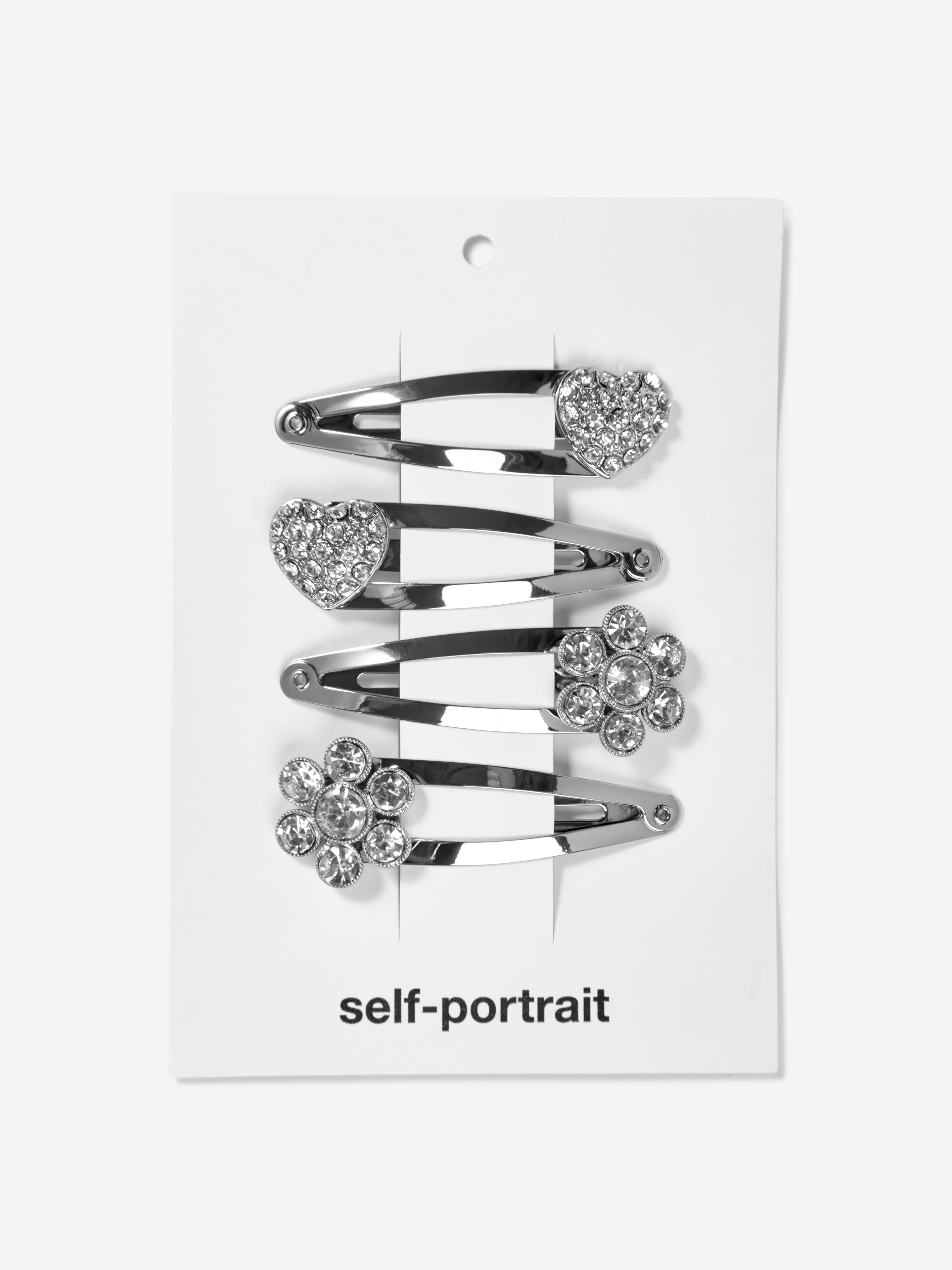 Self-portrait Babies' Girls Diamante Hairclip In Metallic