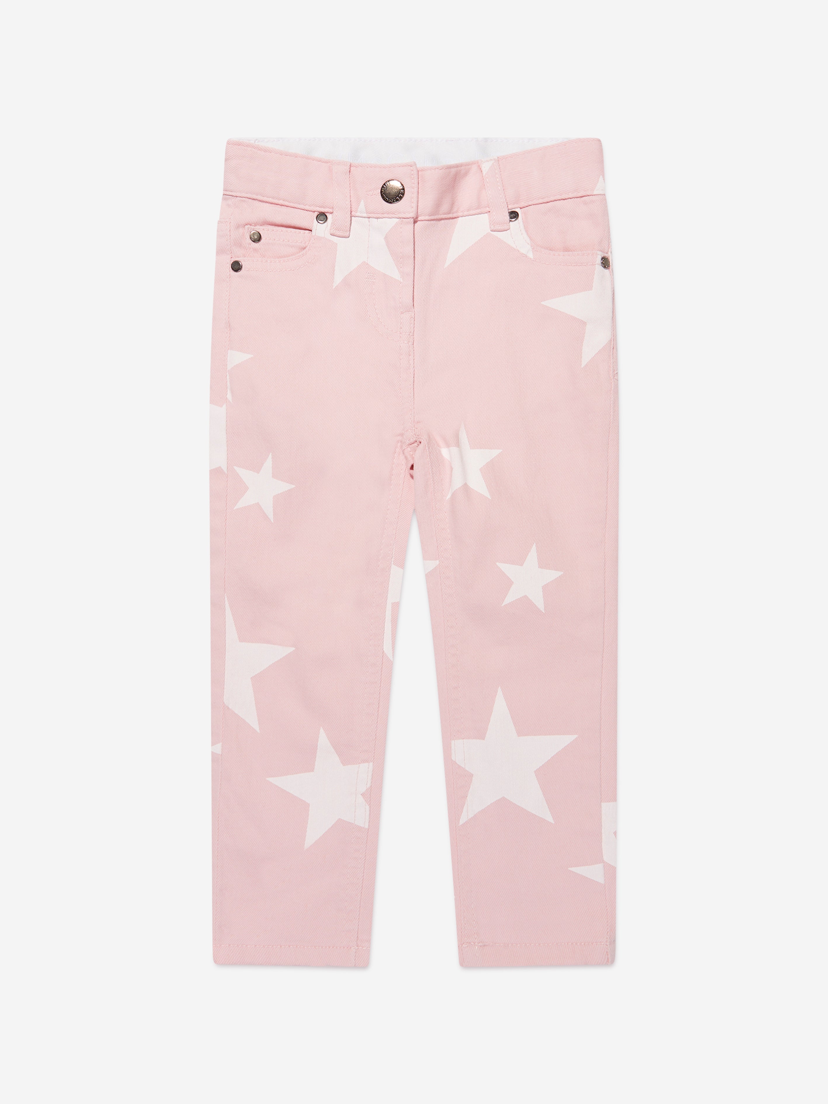 Stella Mccartney Kids' Girls Star Jeans In Pink