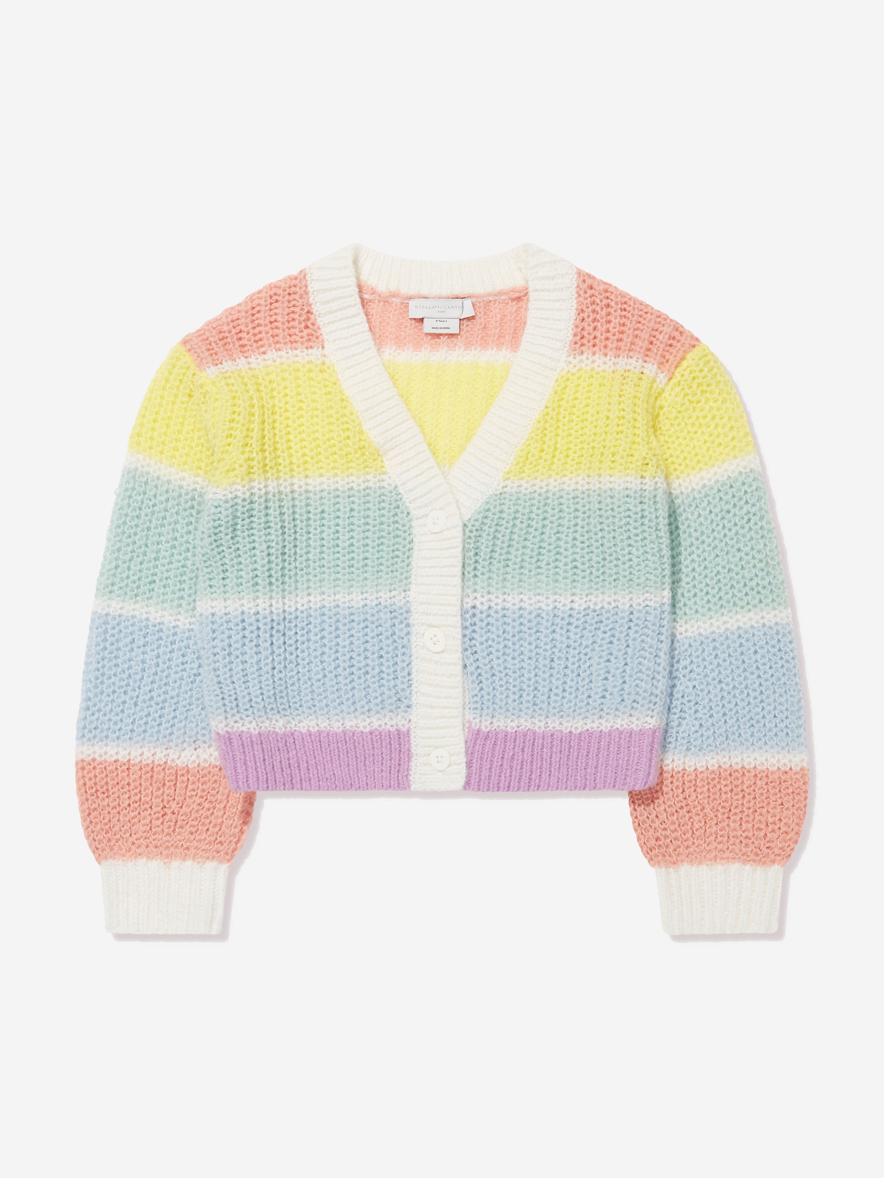 Stella Mccartney Babies' Girls Knitted Cardigan In Multi