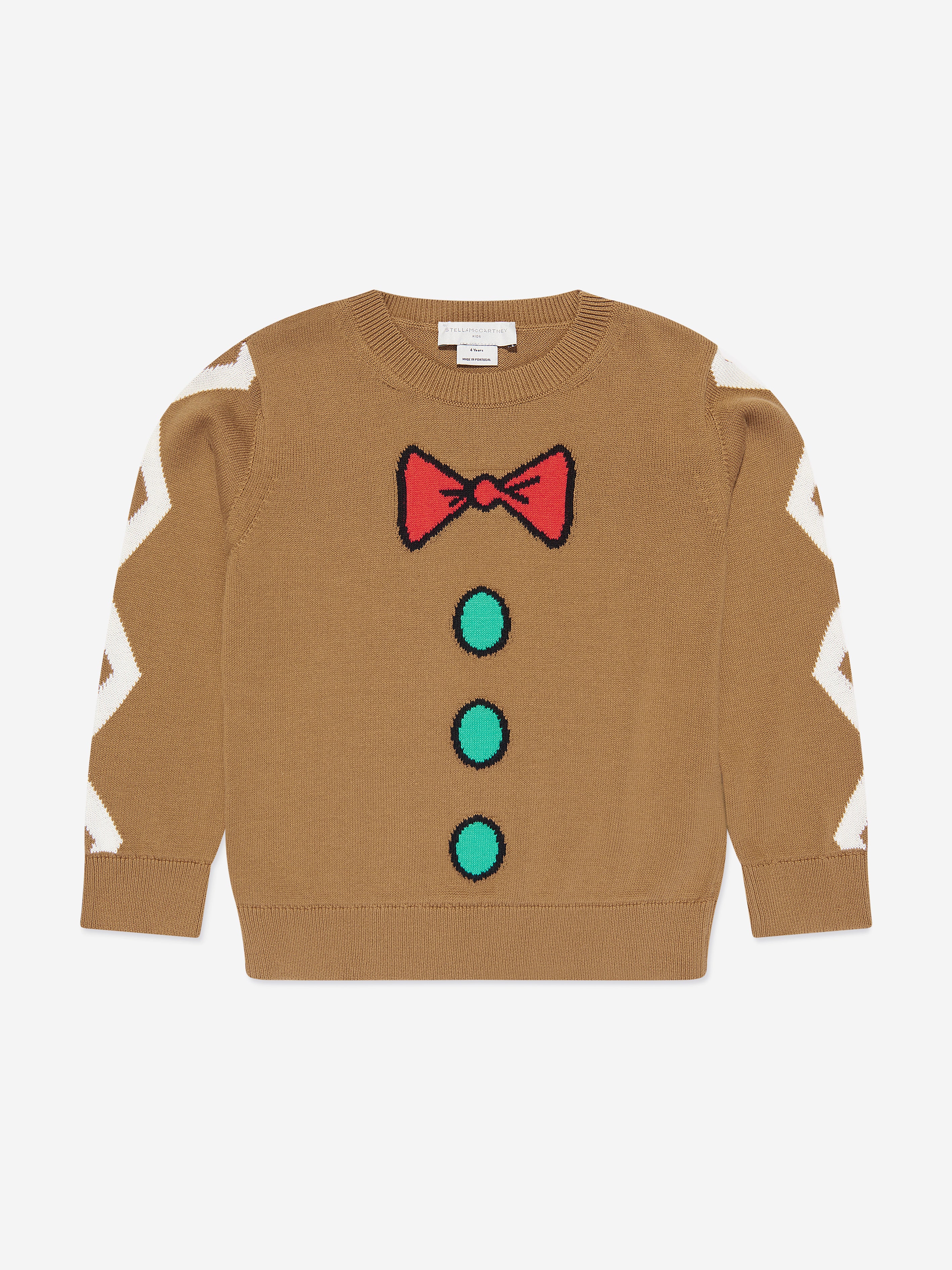 Stella Mccartney Kids' Boys Knitted Jumper In Brown