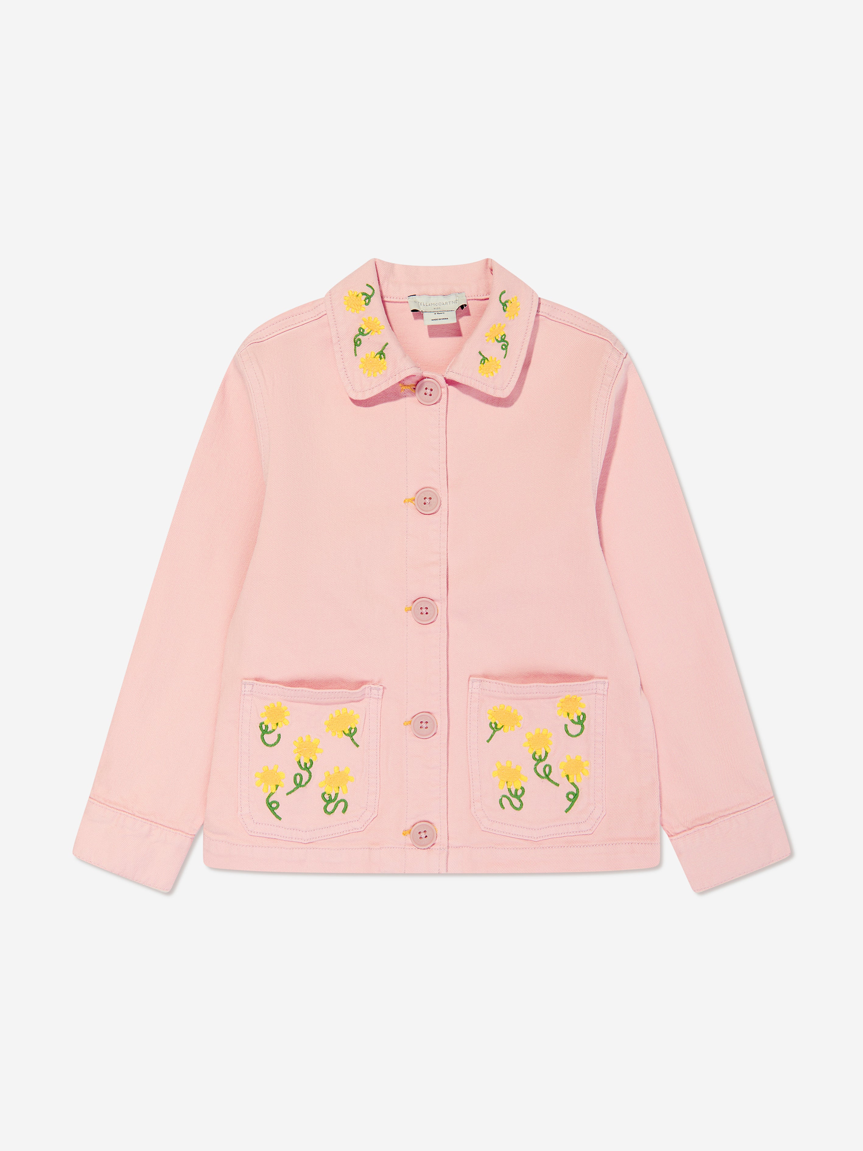 Stella Mccartney Kids' Girls Flower Jacket In Pink