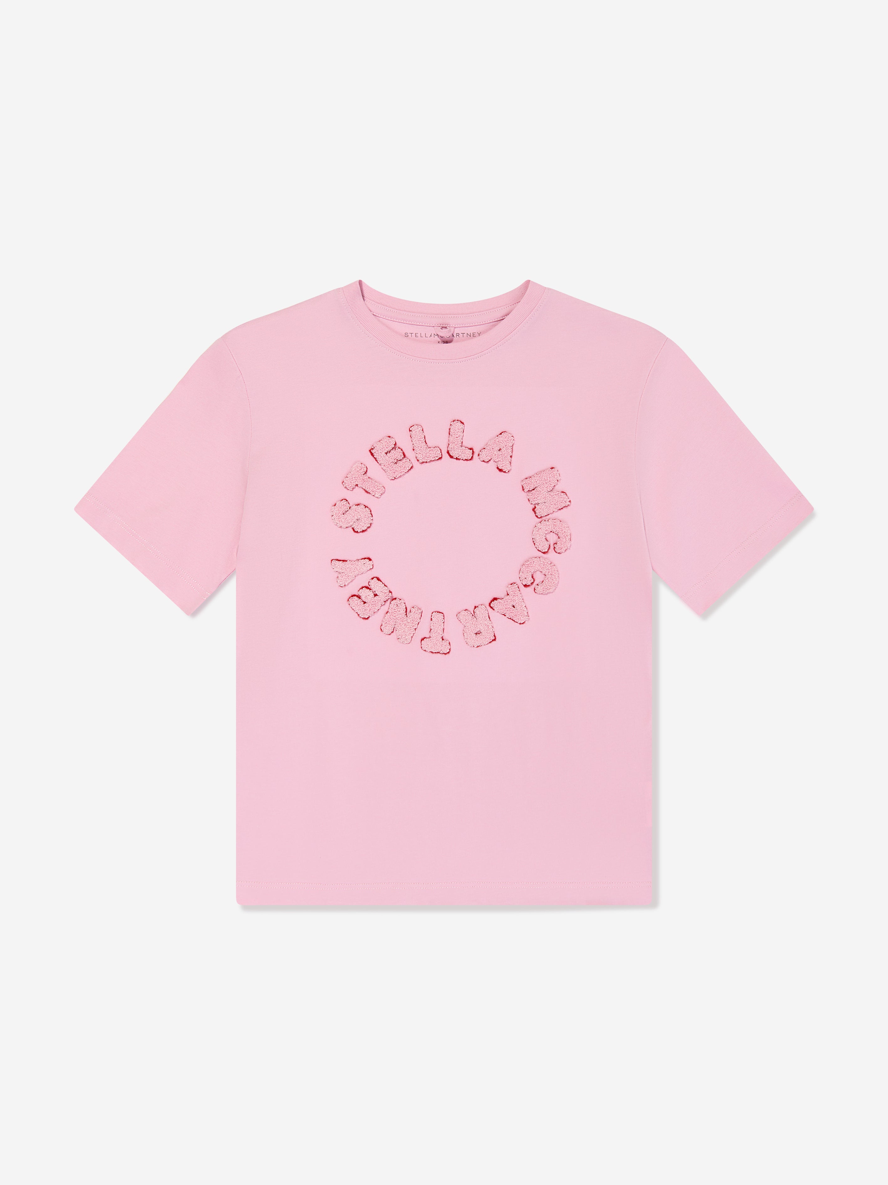 Stella Mccartney Kids' Girls Logo Print T-shirt In Pink