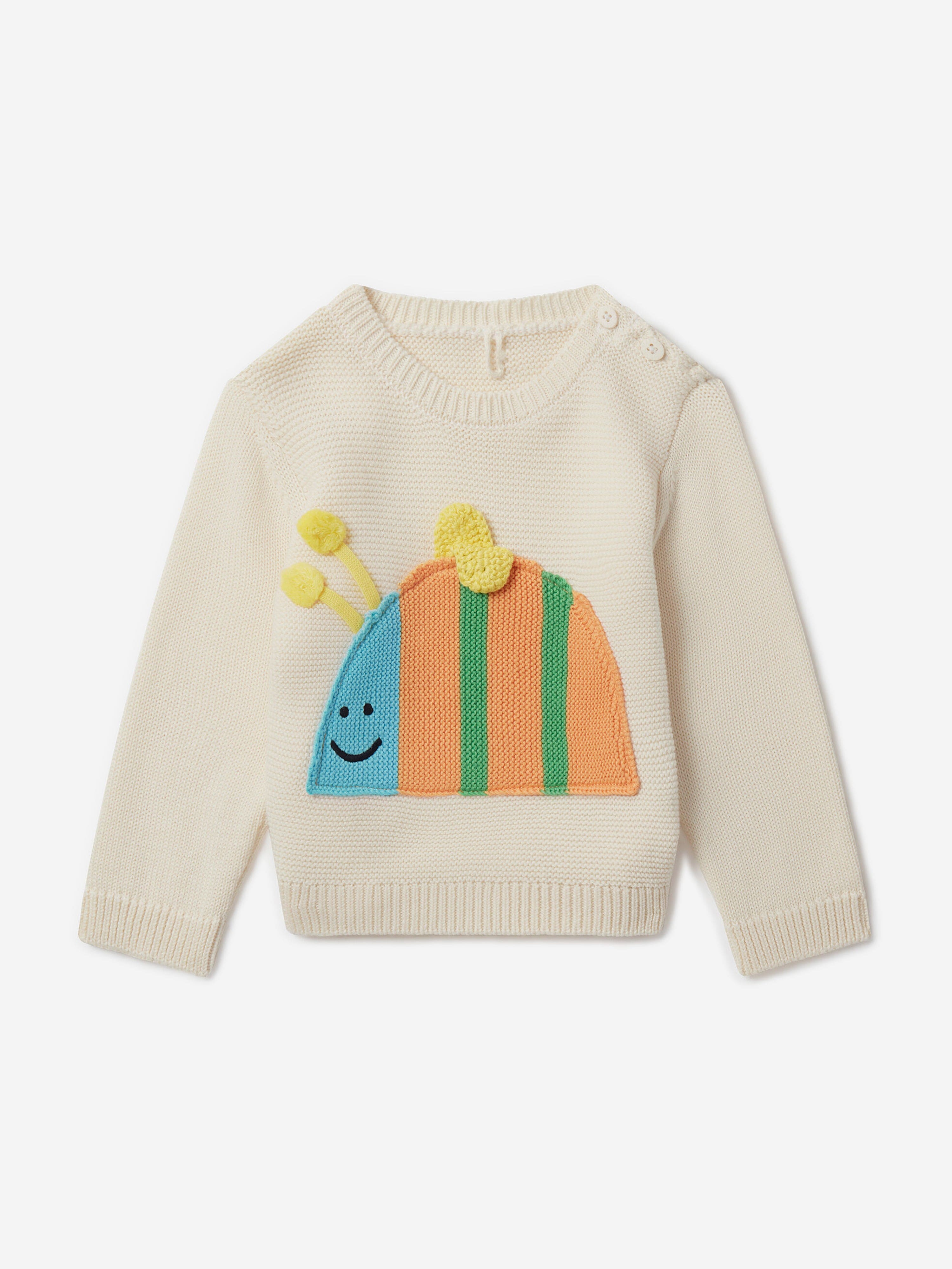 Stella Mccartney Baby Boys Bee Jumper In White