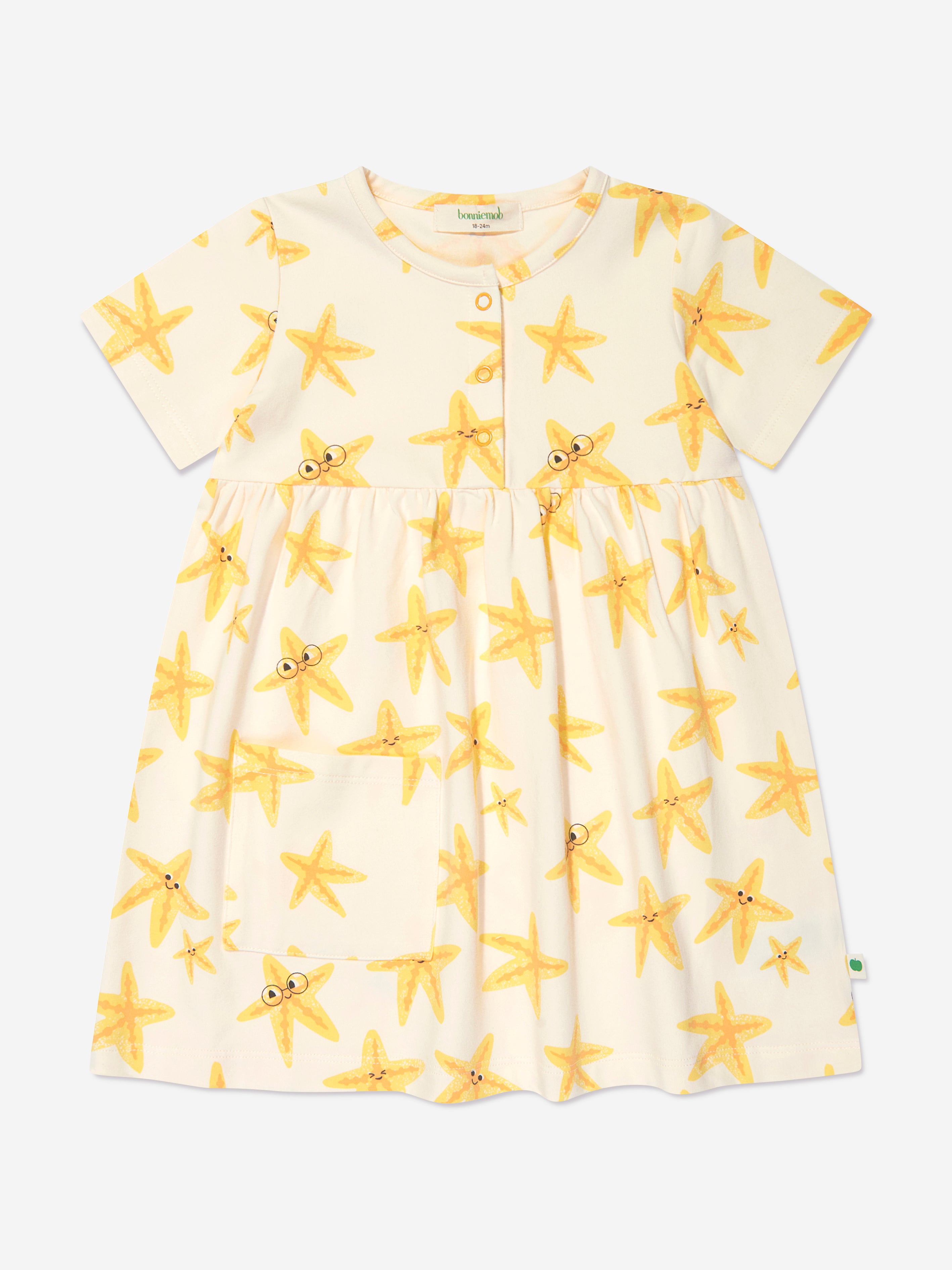 The Bonnie Mob Kids' Girls Cari Starfish Pocket Dress In Multi