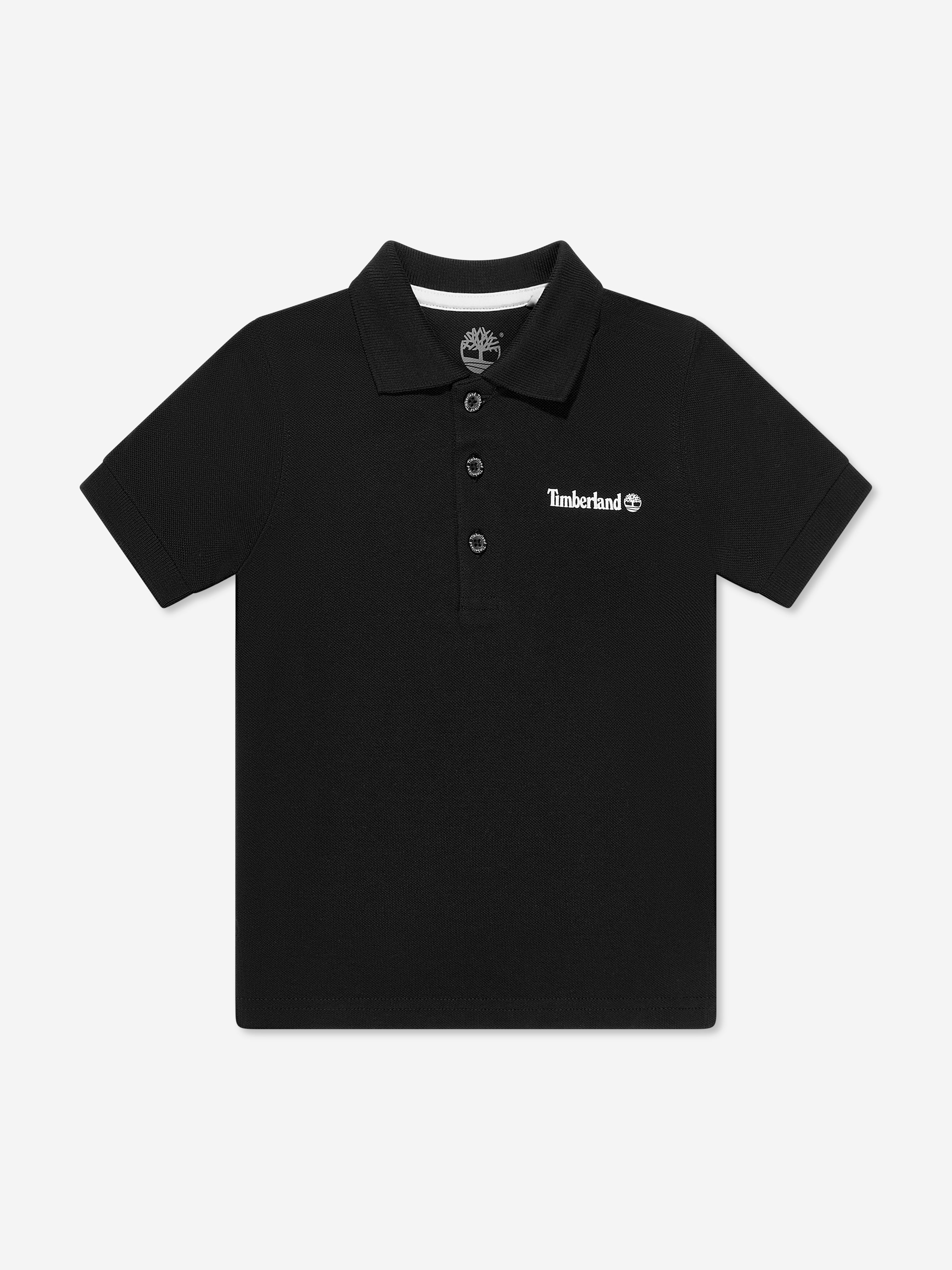 Timberland Kids' Boys Logo Polo Shirt In Black