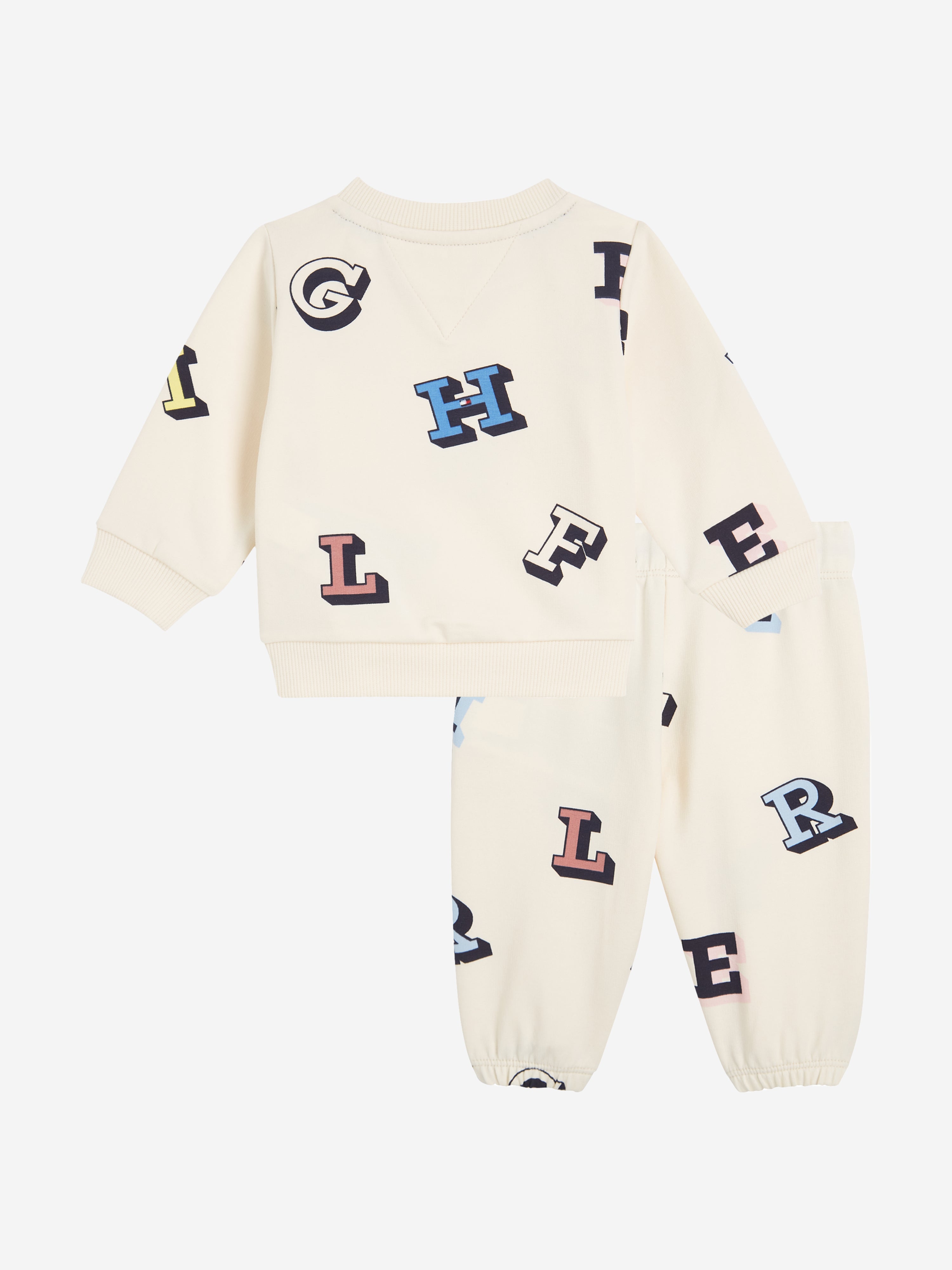 Tommy Hilfiger Baby Monotype Tracksuit In Neutral