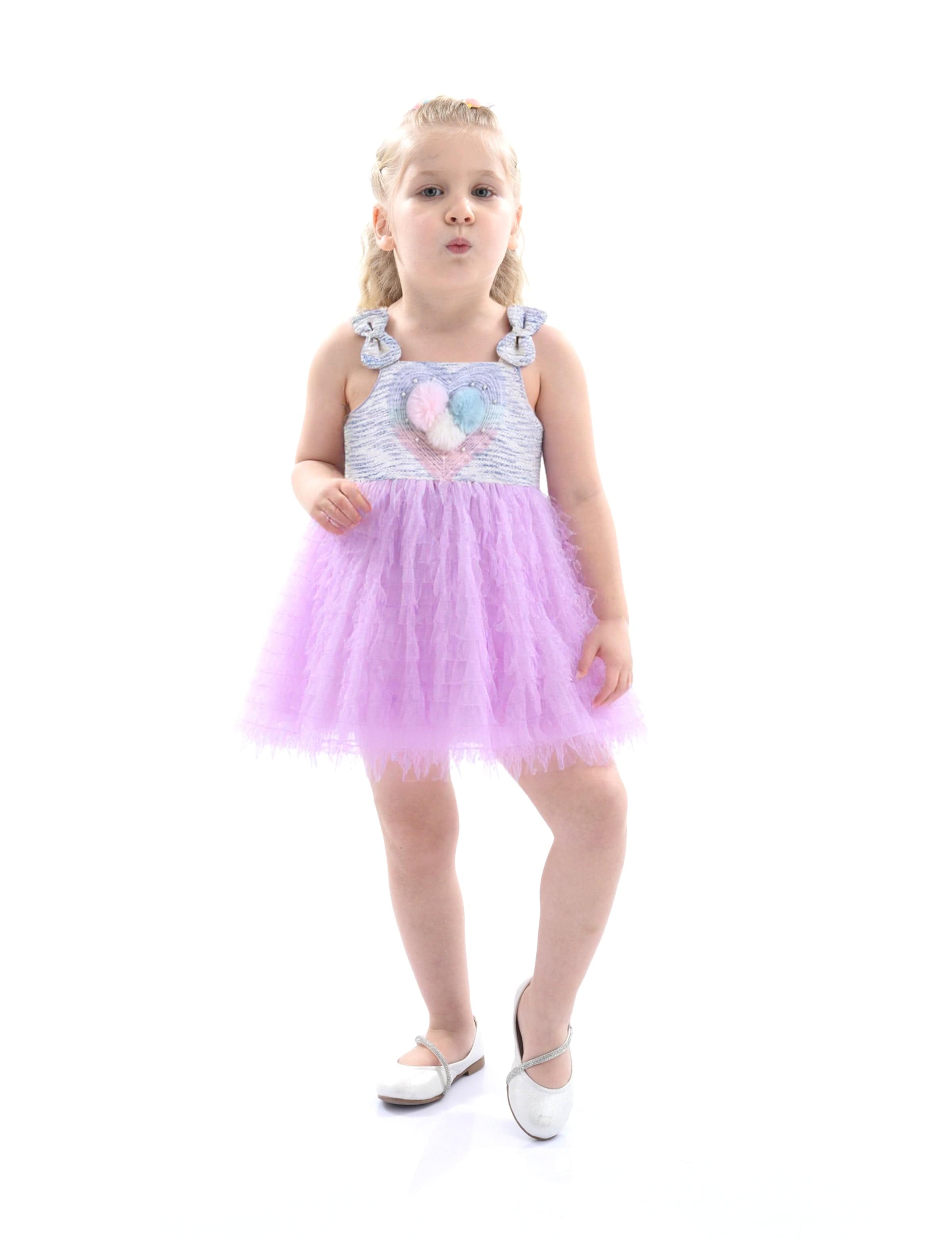 Mimi Tutu Tulle Silhouette Bow Pom Dress