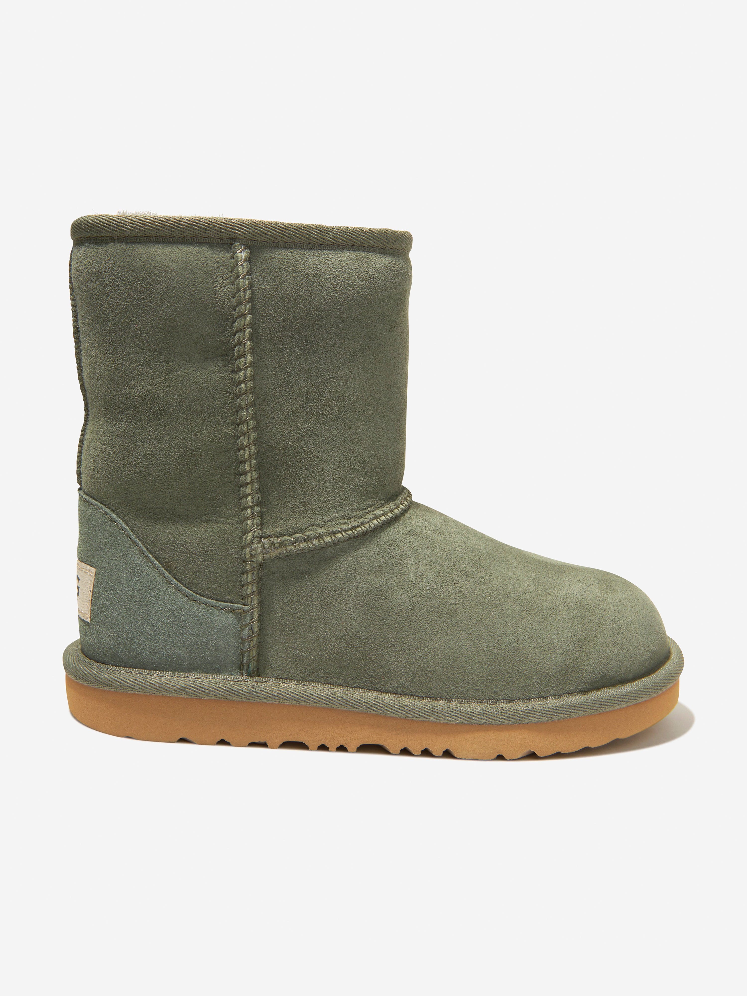 Ugg Babies' Kids Sheepskin Classic Ii Boots Eu 31 Us 13 Green