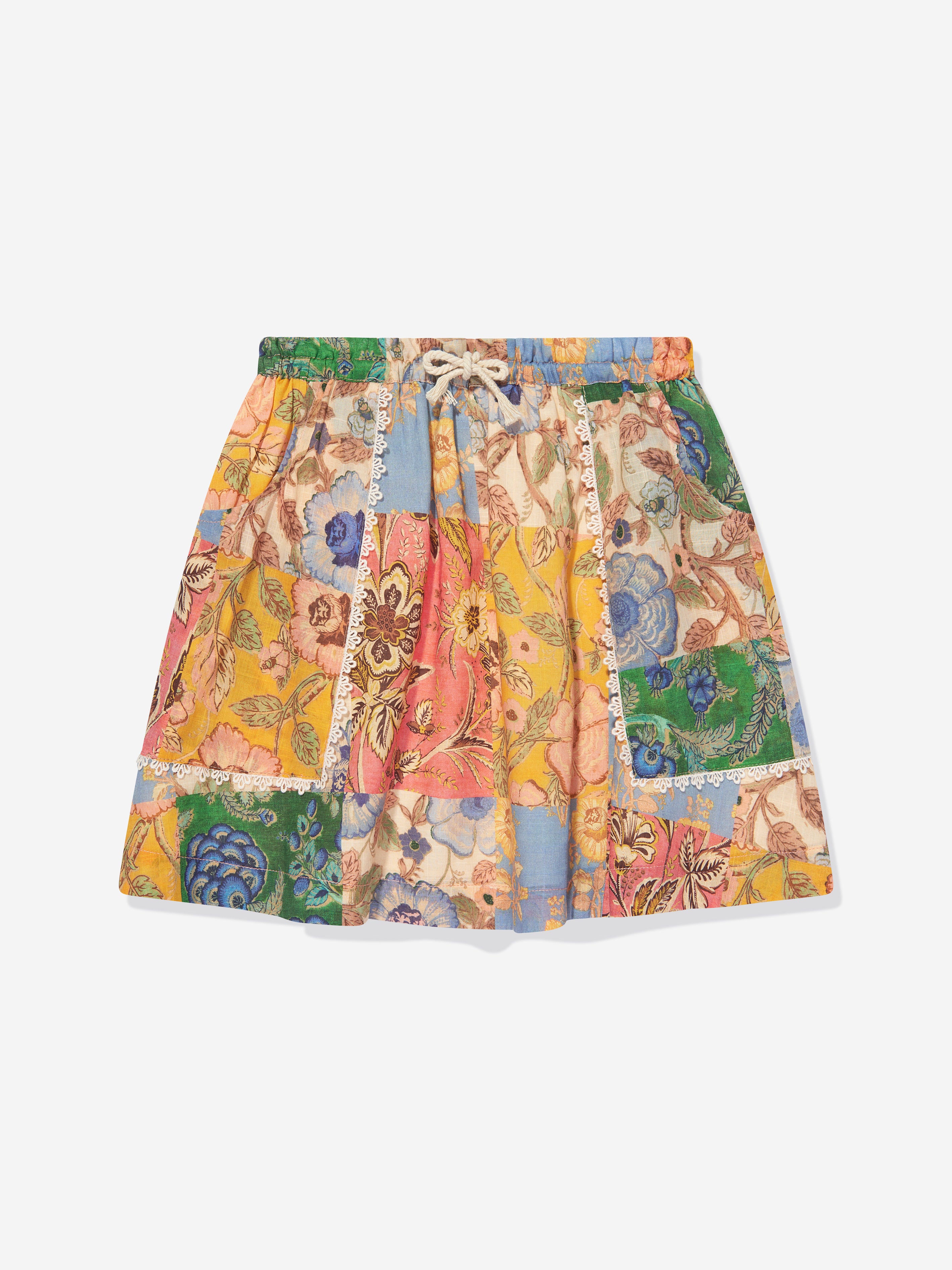 Zimmermann Babies' Girls Floral Patch Junie Skirt In Multi