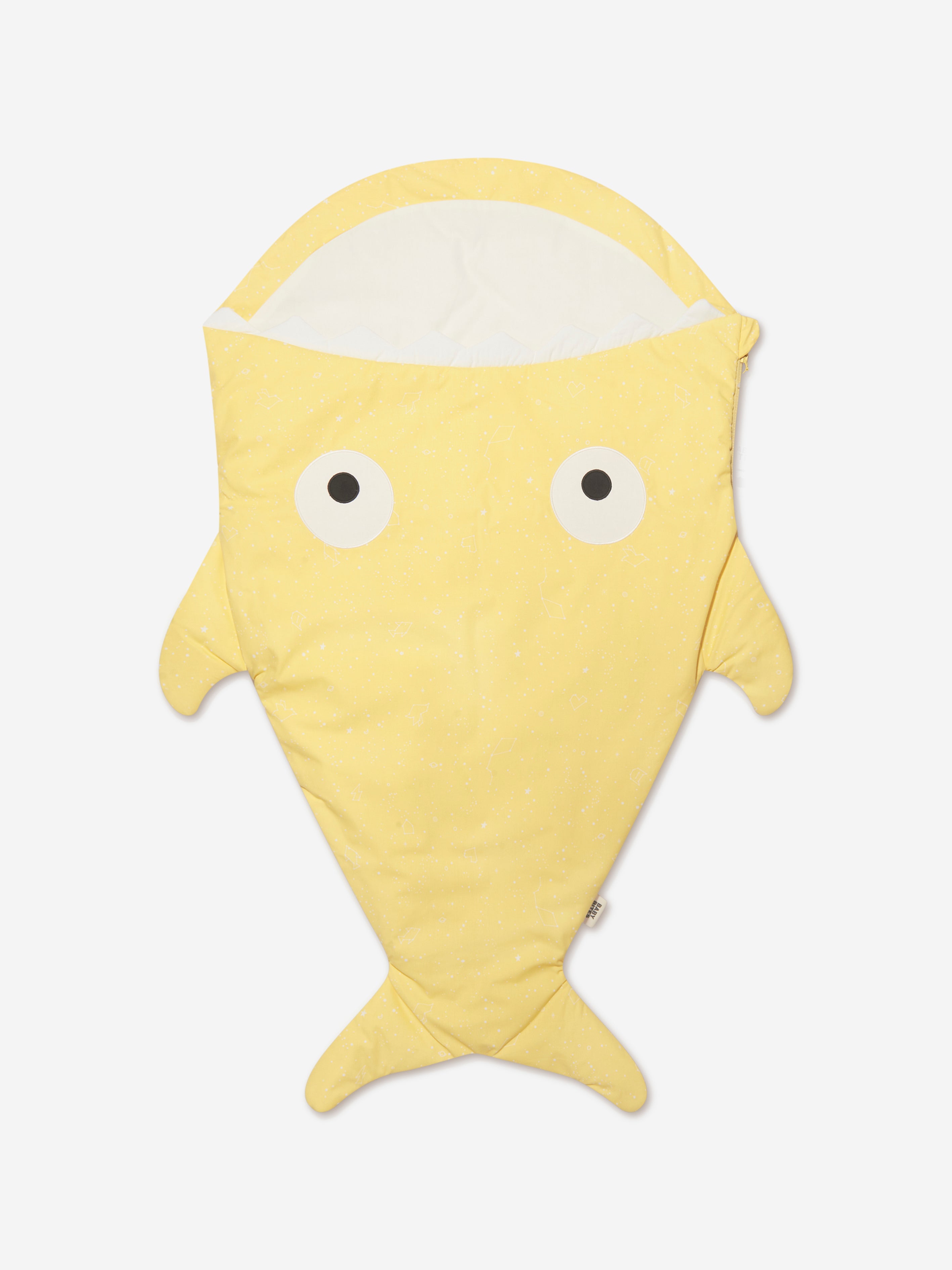 Baby Bites Babies' Constellations Summer Shark Sleeping Bag In Yellow