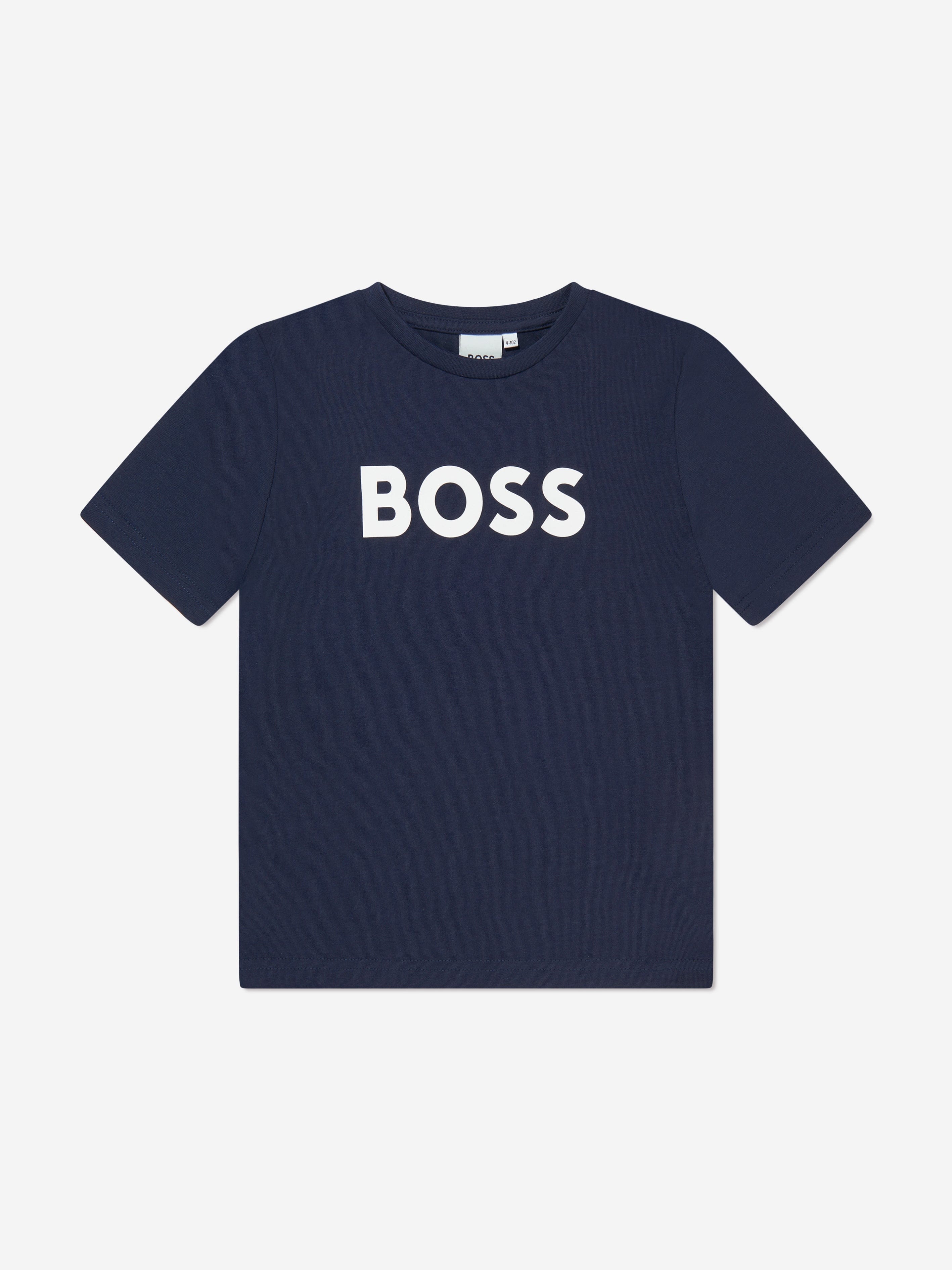 Hugo Boss Kids' Boys Logo T-shirt In Blue