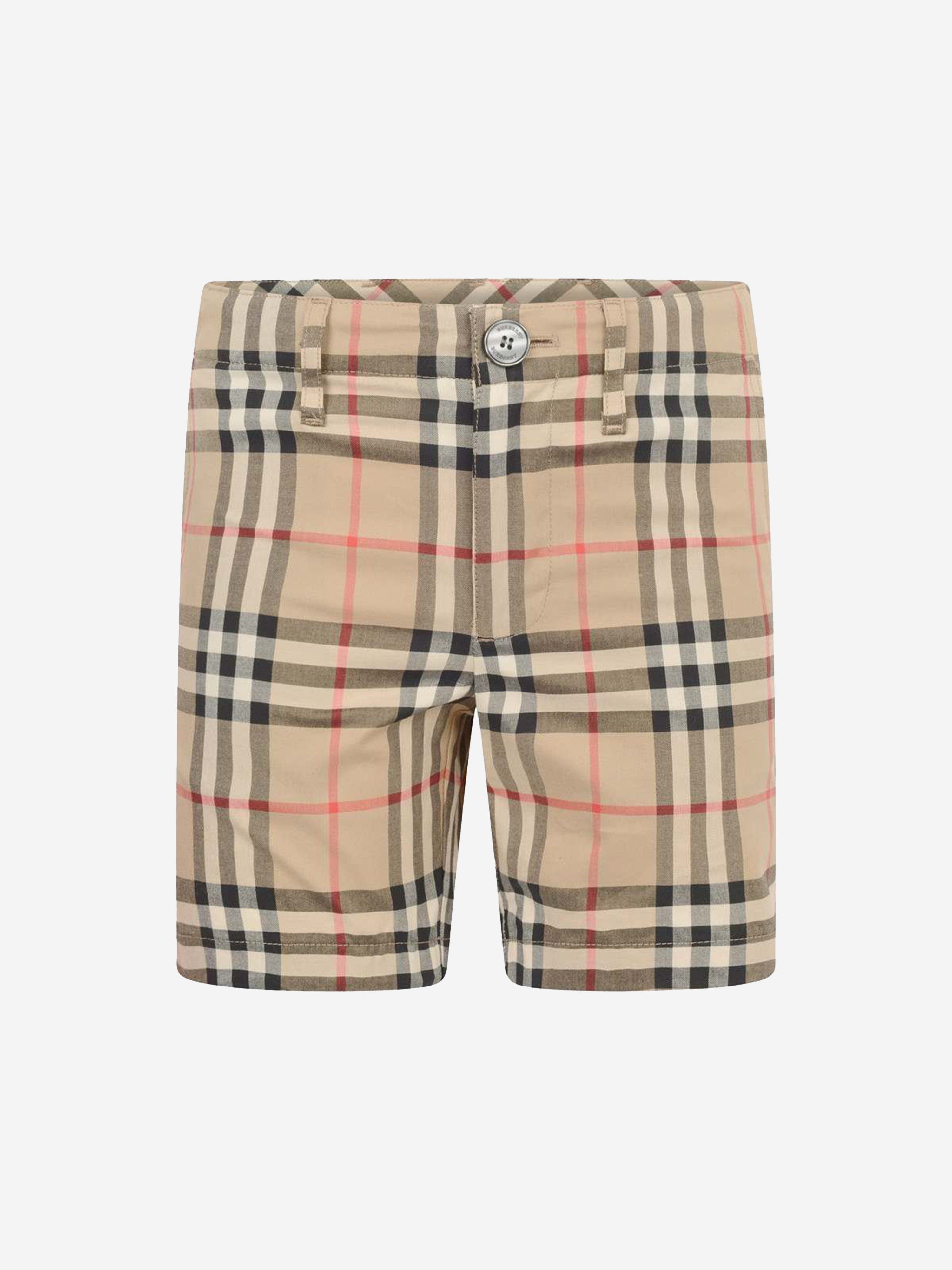 Burberry Kids' Boys Beige Vintage Check Cotton Shorts 10 Yrs Brown