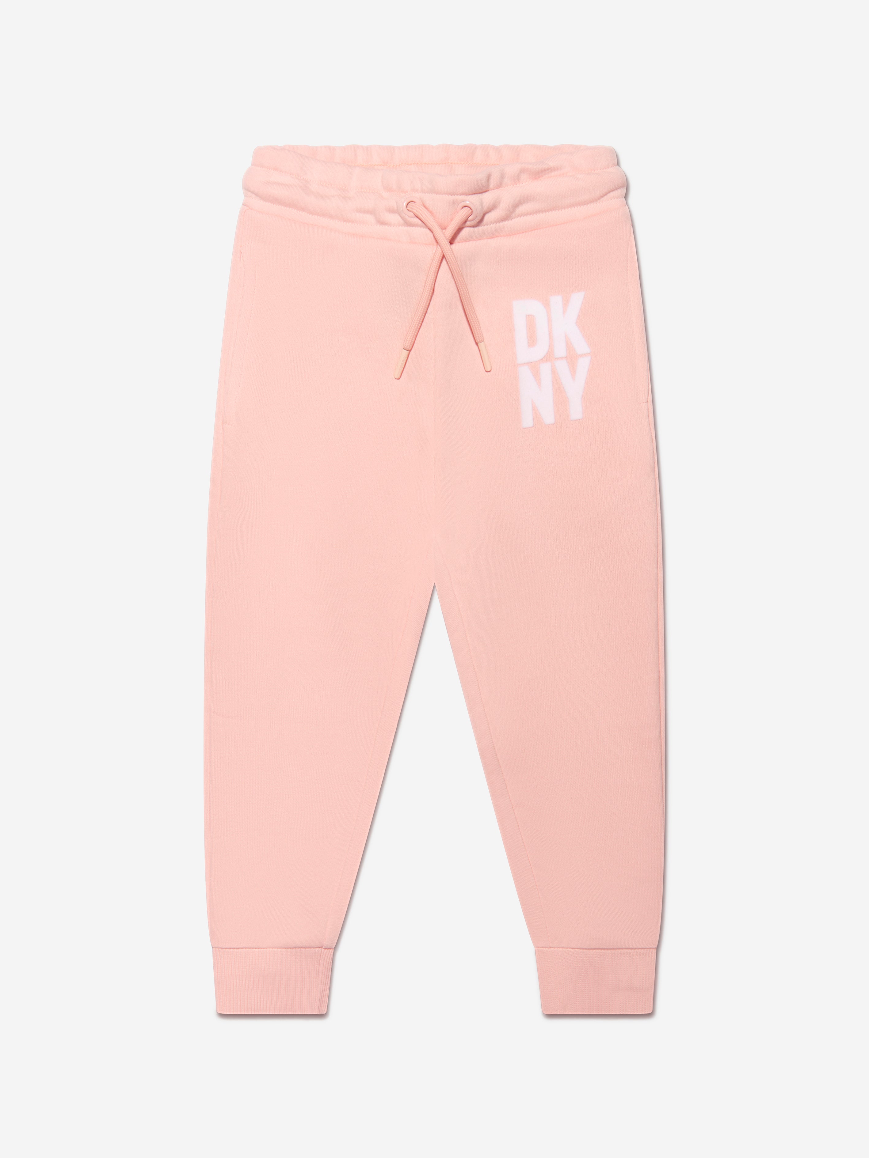 Dkny Babies' Girls Logo Print Joggers 5 Yrs Pink