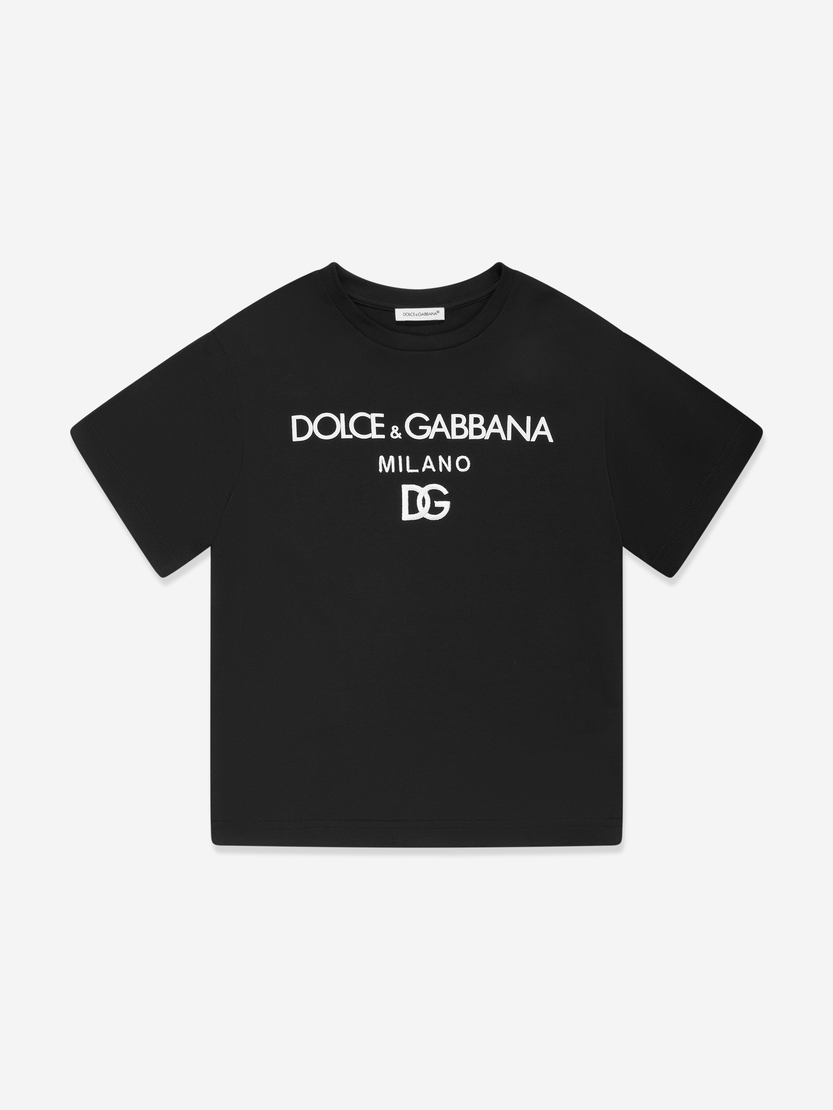 Dolce & Gabbana Kids' Boys Logo T-shirt In Black