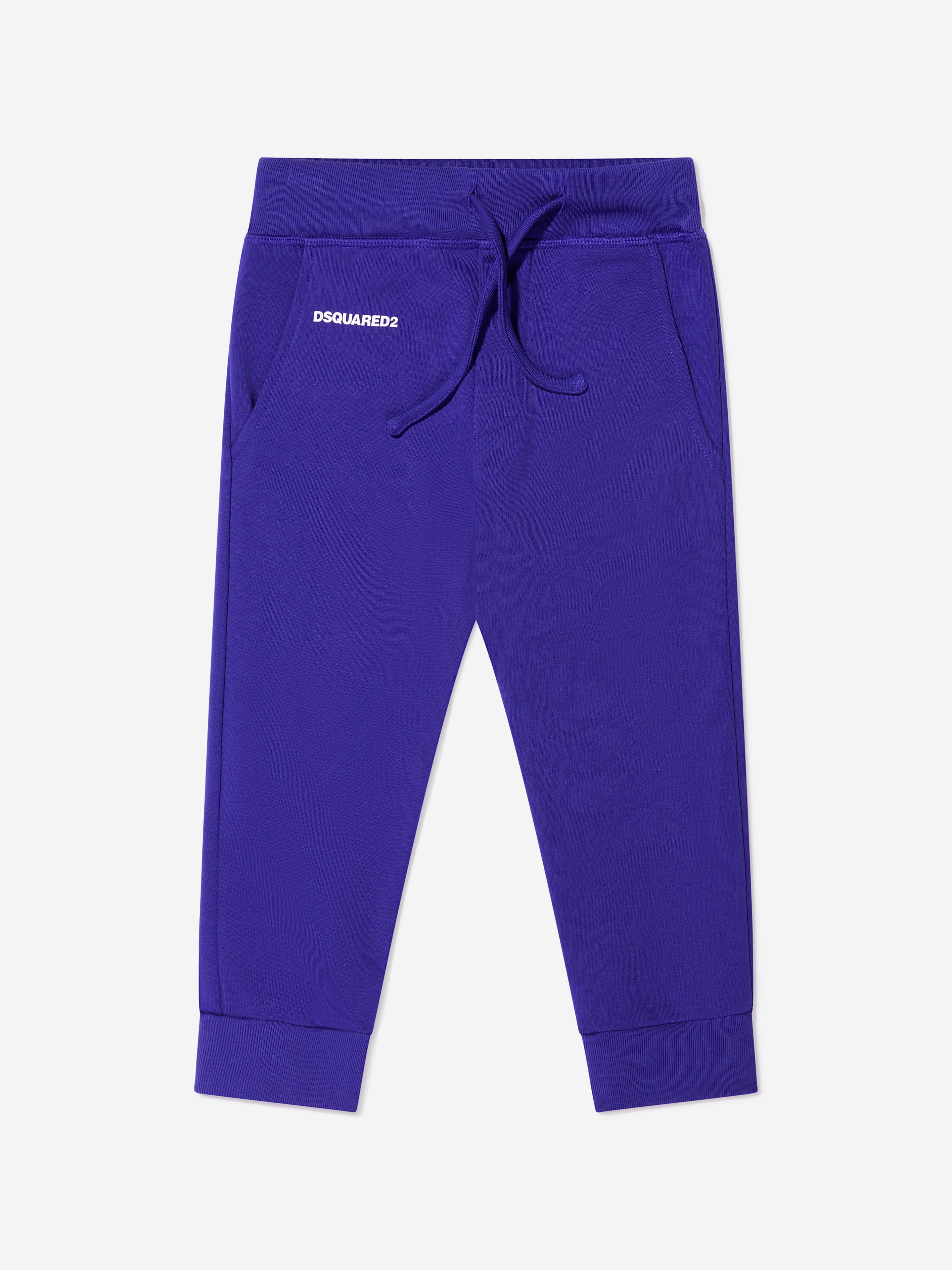 Shop Dsquared2 Kids Sports Edition.07 Joggers In Blue