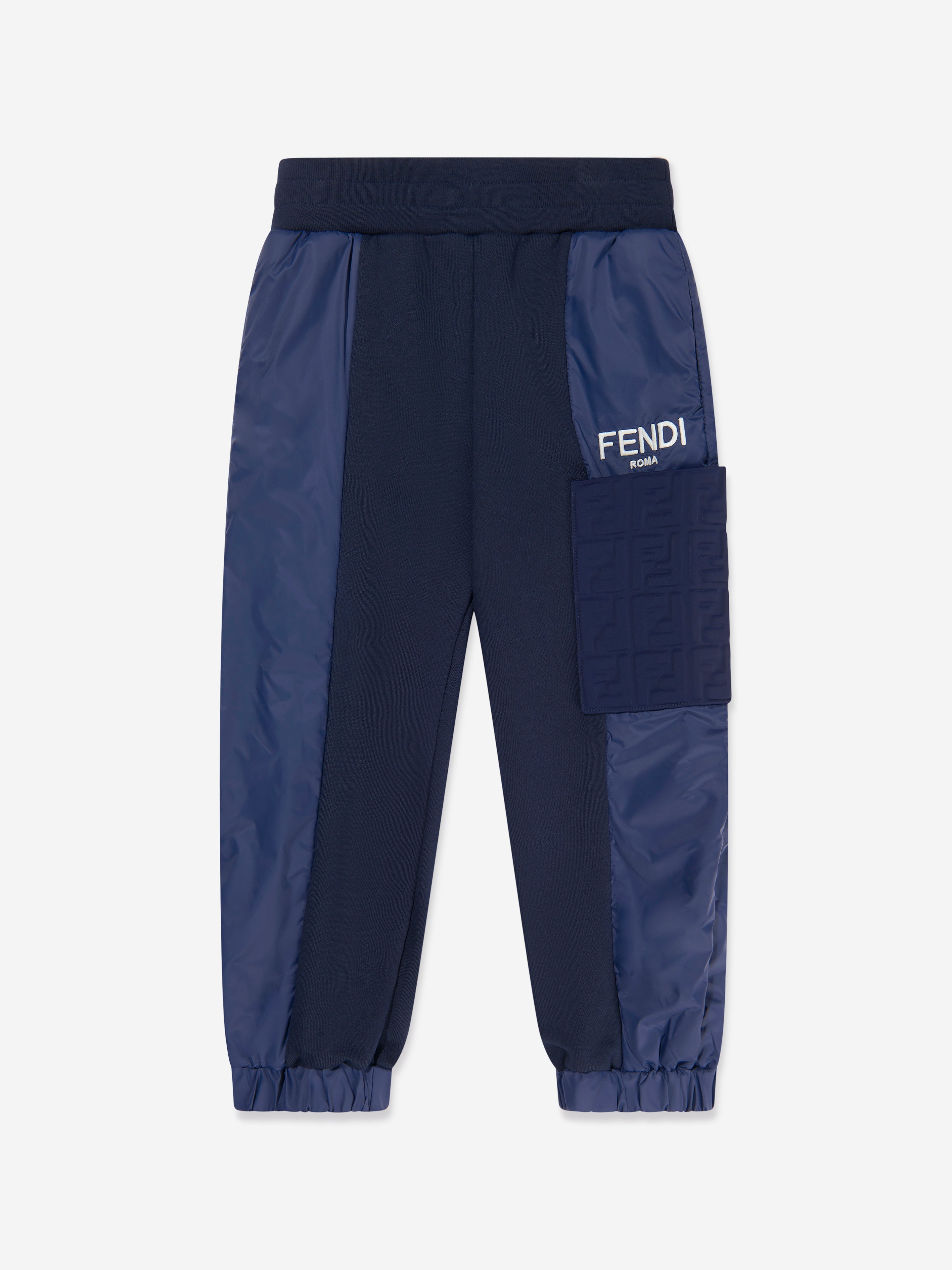 Fendi Babies' Boys Logo Sweatpants In Blue