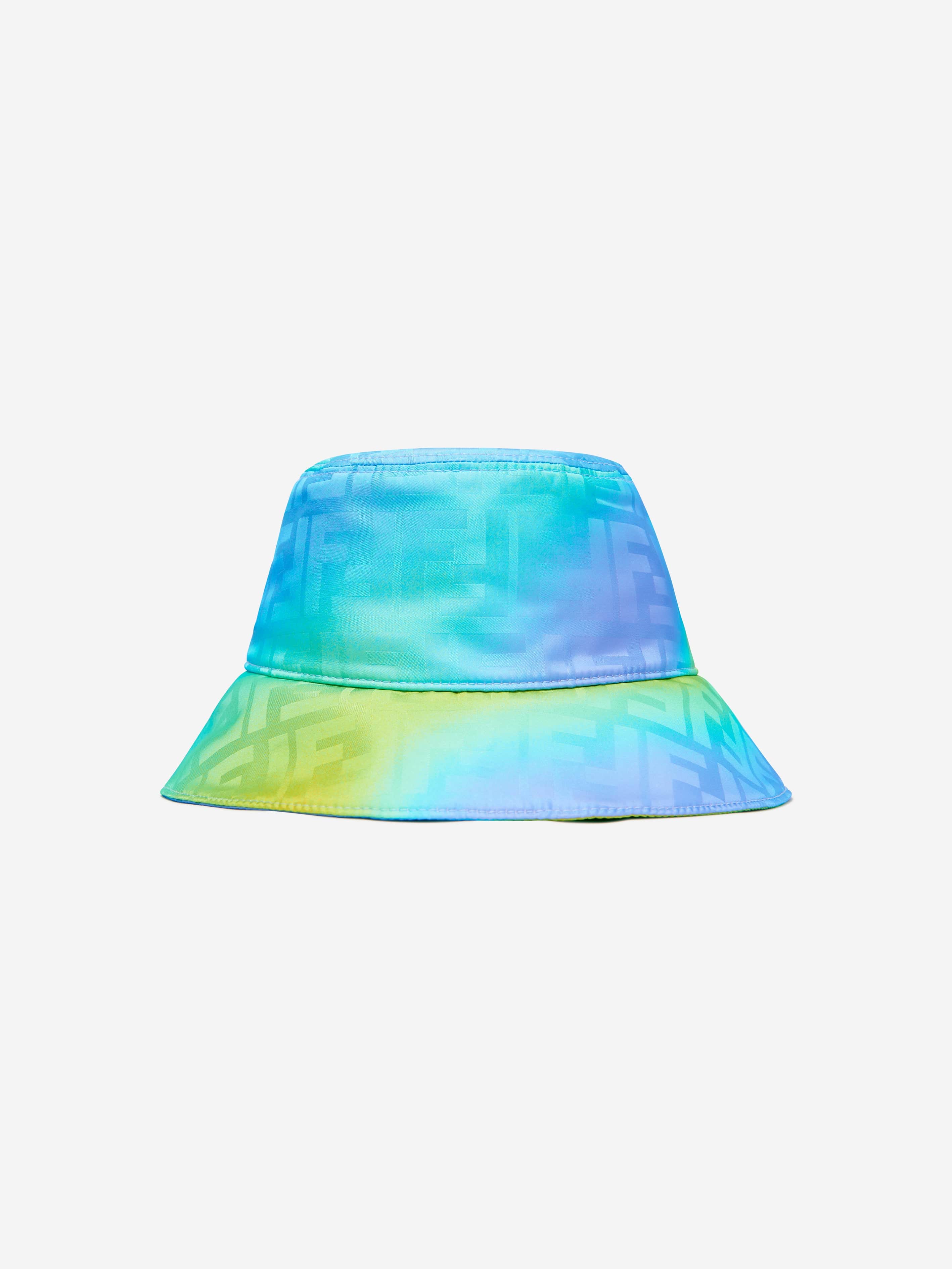 Fendi Babies' Kids Metaverse Bucket Hat In Blue