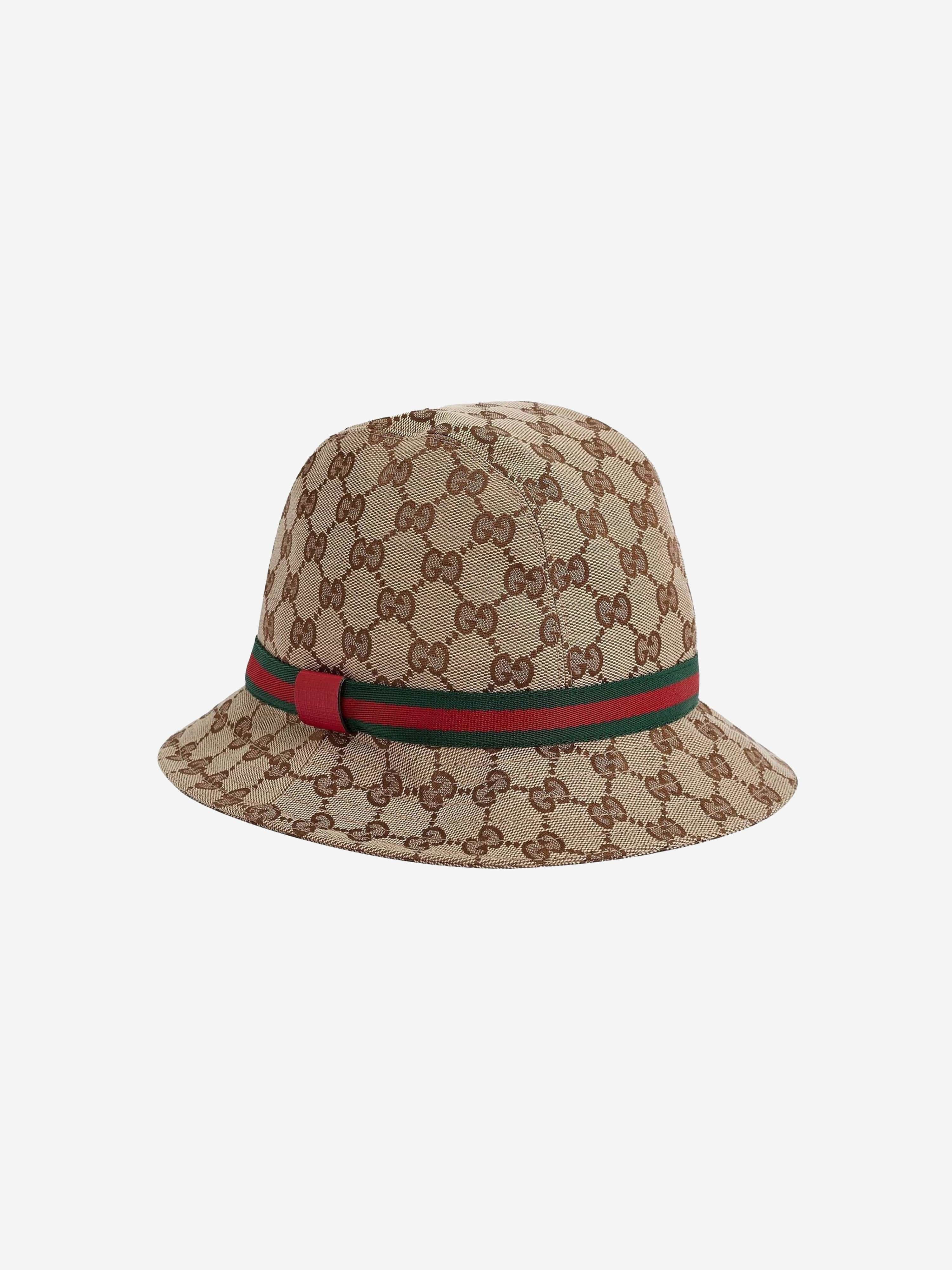 Gucci Kids Gg Logo Fedora 18 - 24 Mths Beige