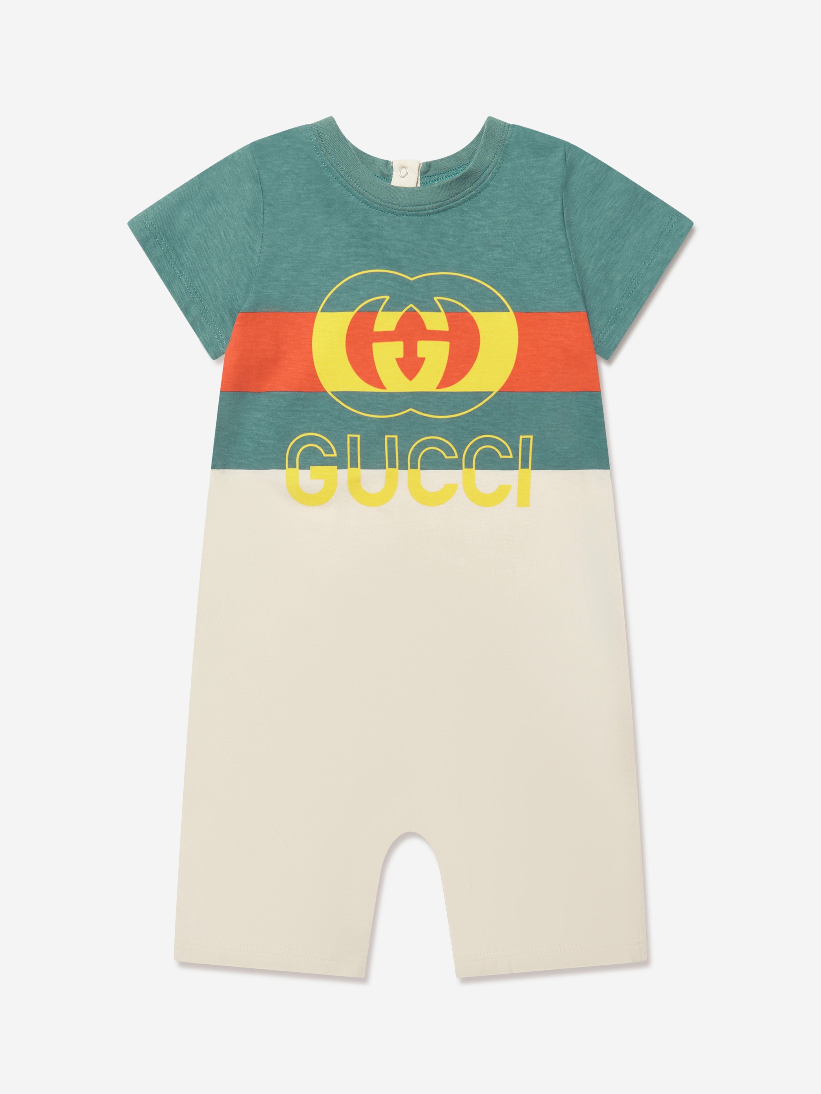 Gucci Baby Boys Logo Romper In Multi