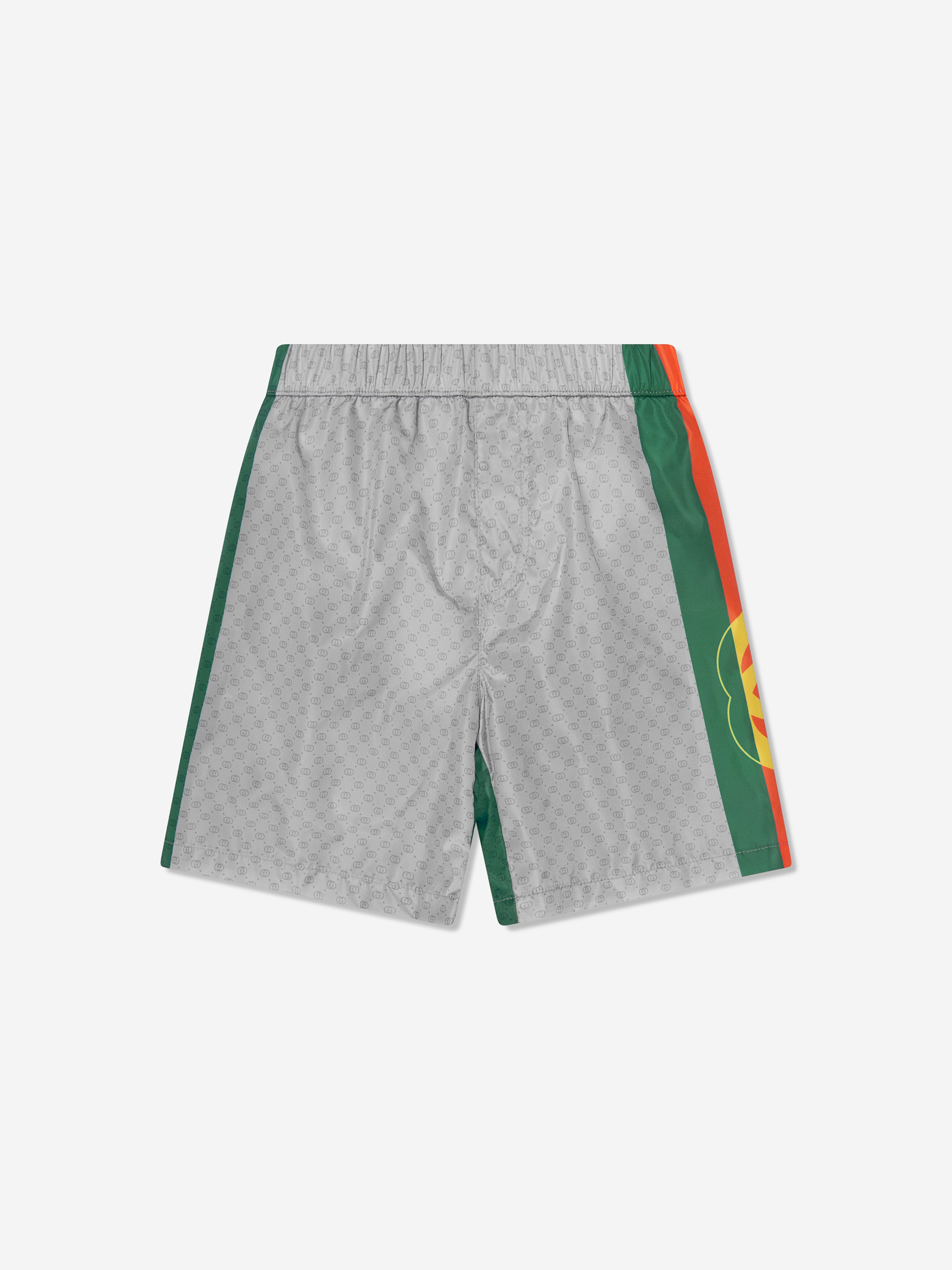 Gucci Babies' Boys Logo Swim Shorts In Gray