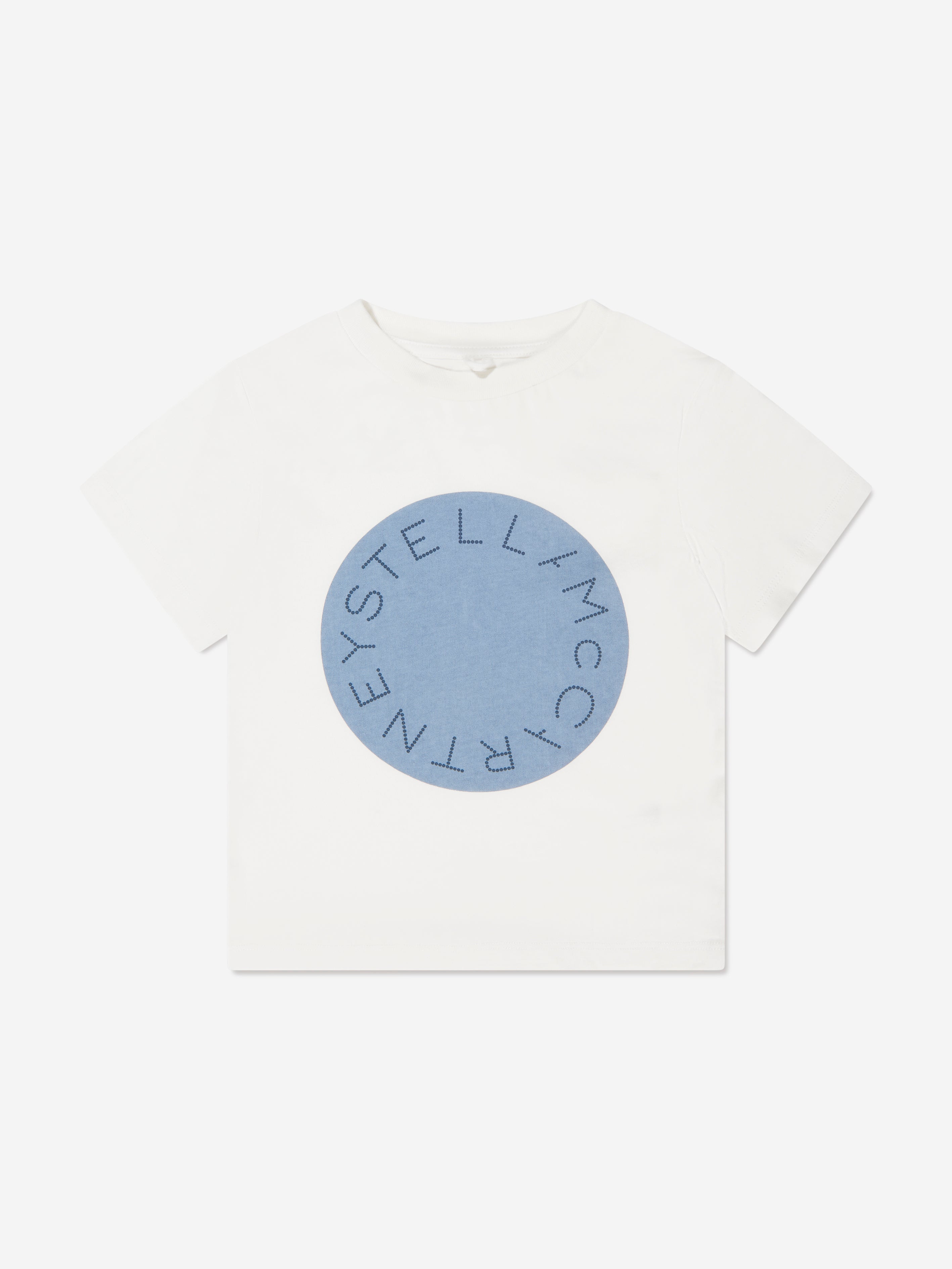 Stella Mccartney Babies' Girls Logo Print T-shirt In White