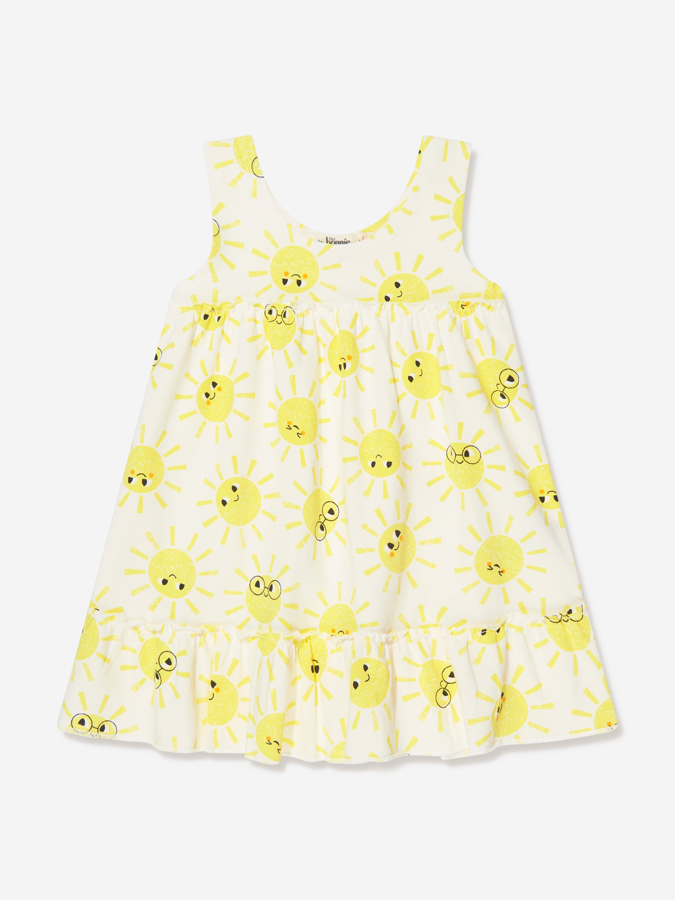 The Bonnie Mob Babies' Girls Organic Cotton Sunshine Dress In White
