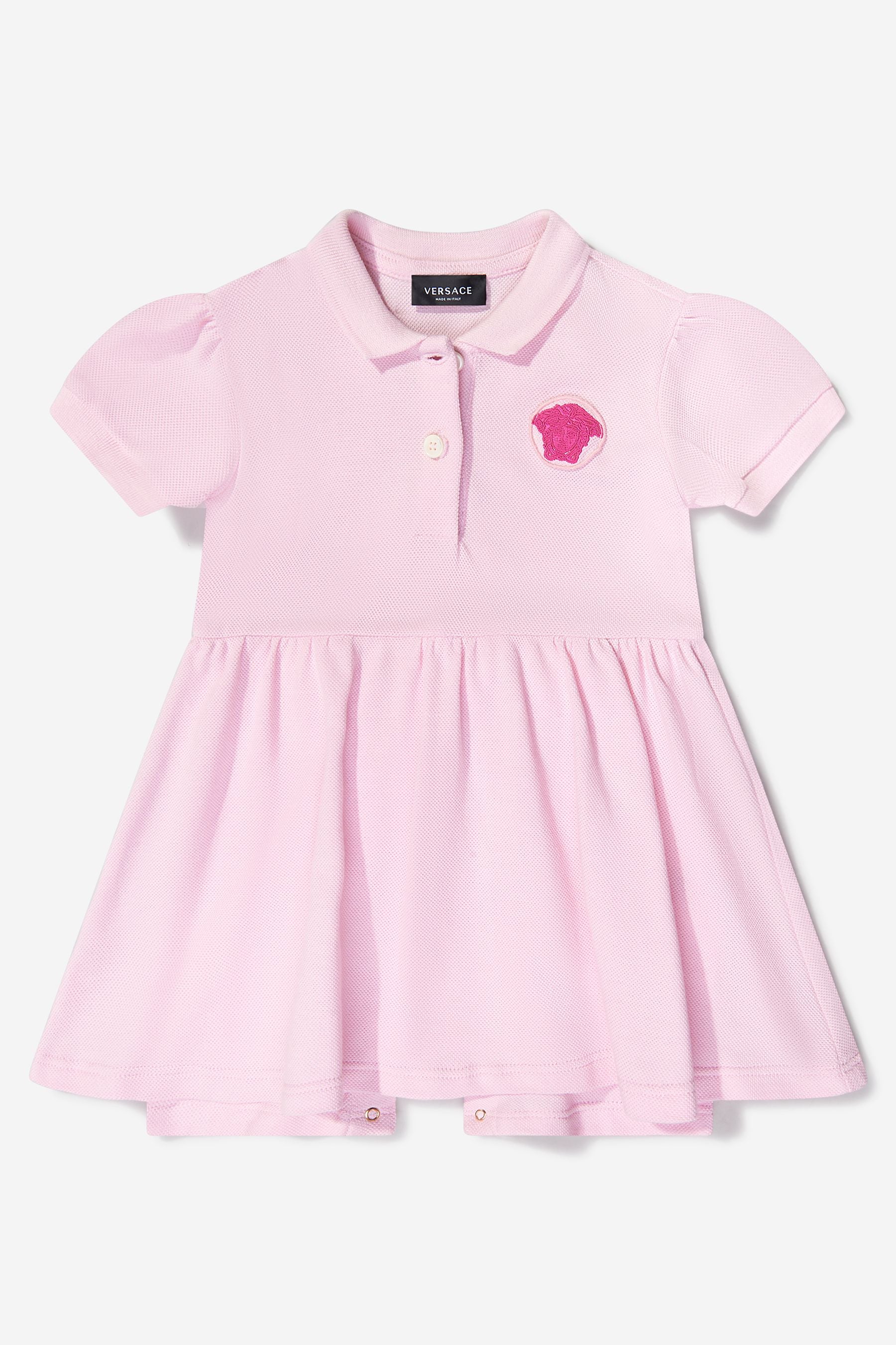 Versace - Baby Girls Cotton Medusa Logo Romper | Childsplay Clothing