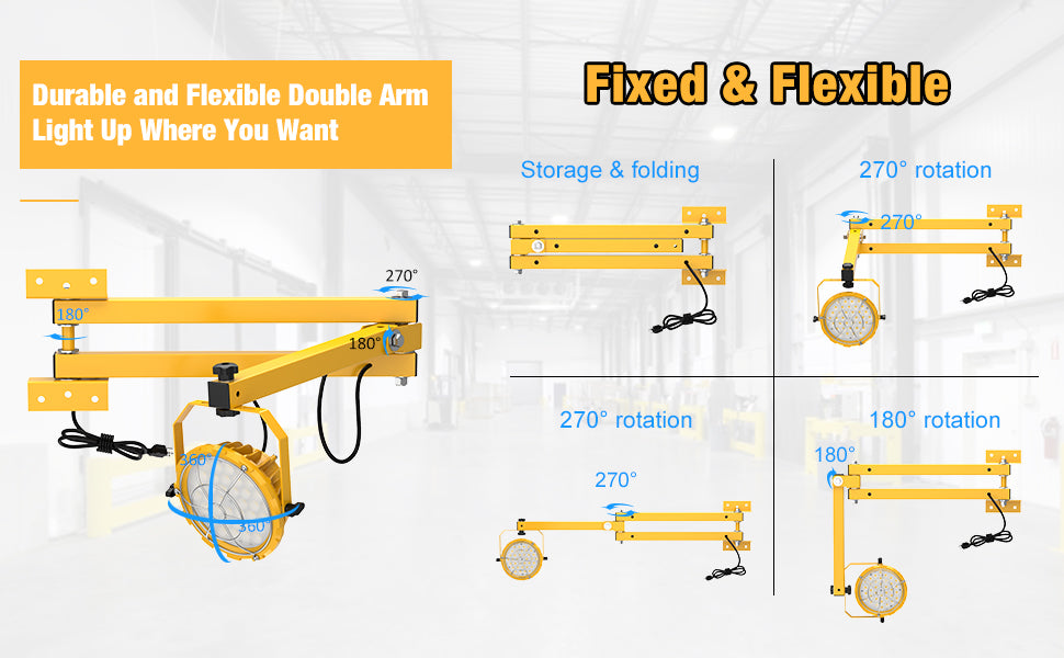 LED Loading Dock Lights Fixed and Flexible