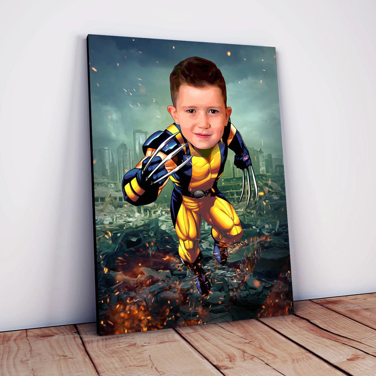 Unleash your child's inner superhero with our customizable Batman photo gift.